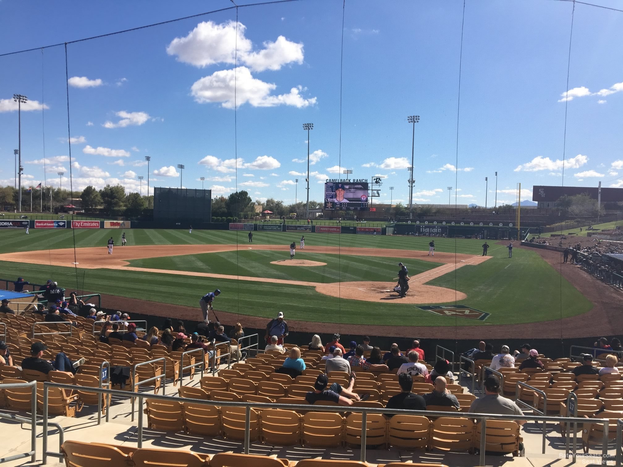 section 117, row 5 seat view  - camelback ranch