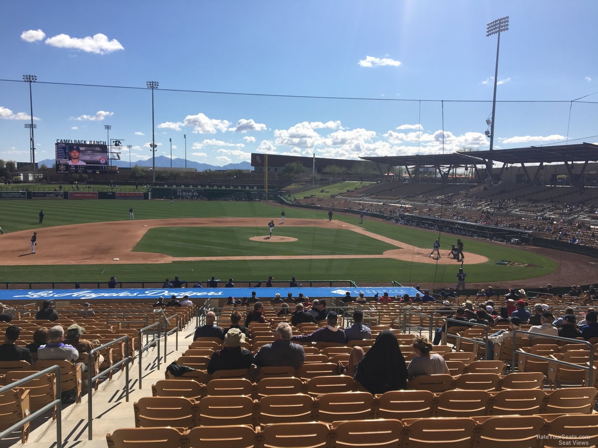section 121, row 18 seat view  - camelback ranch