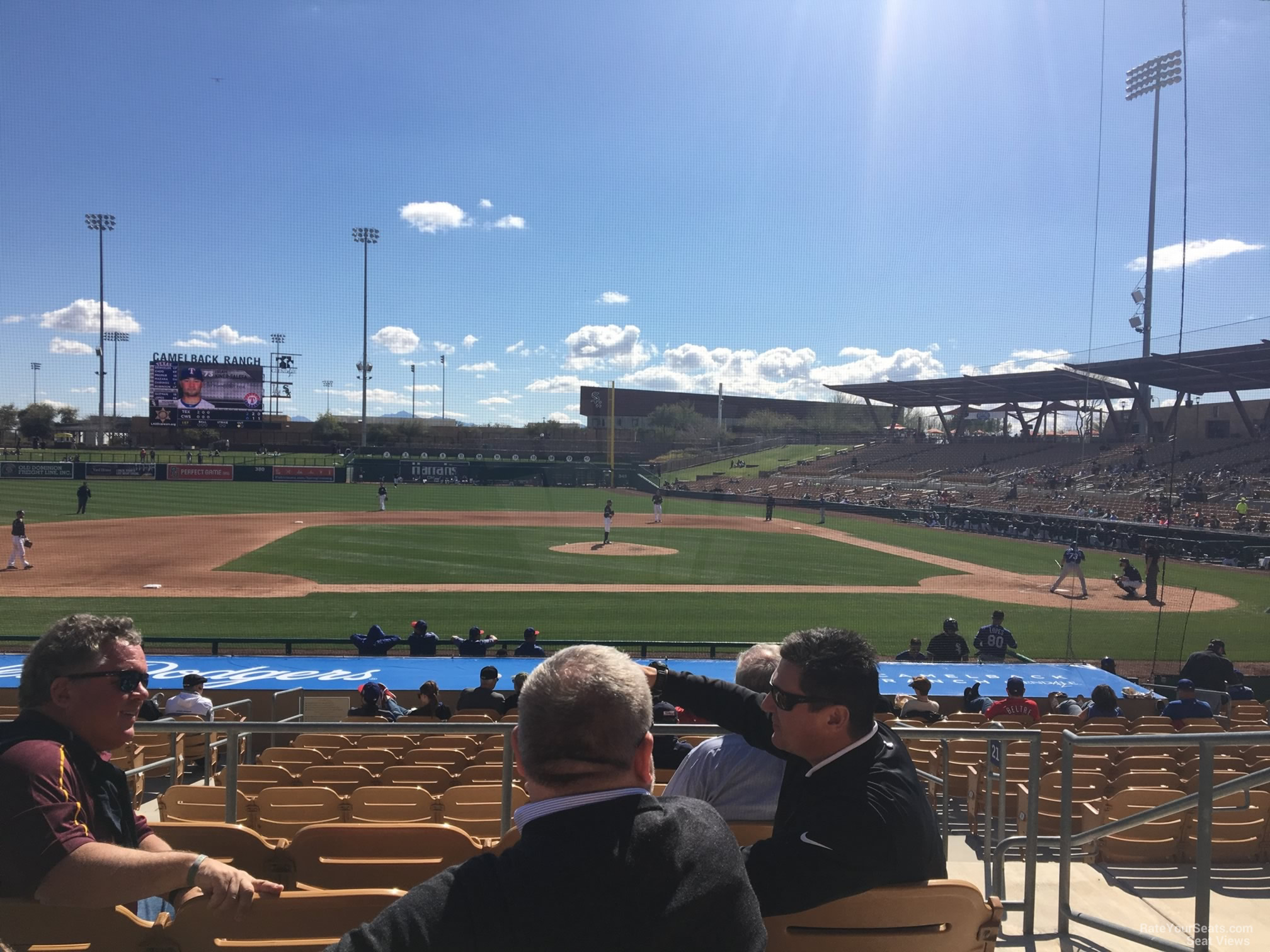 section 121, row 5 seat view  - camelback ranch