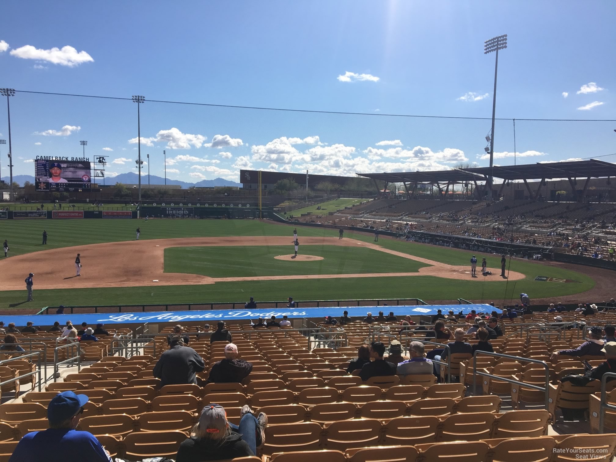 section 122, row 18 seat view  - camelback ranch