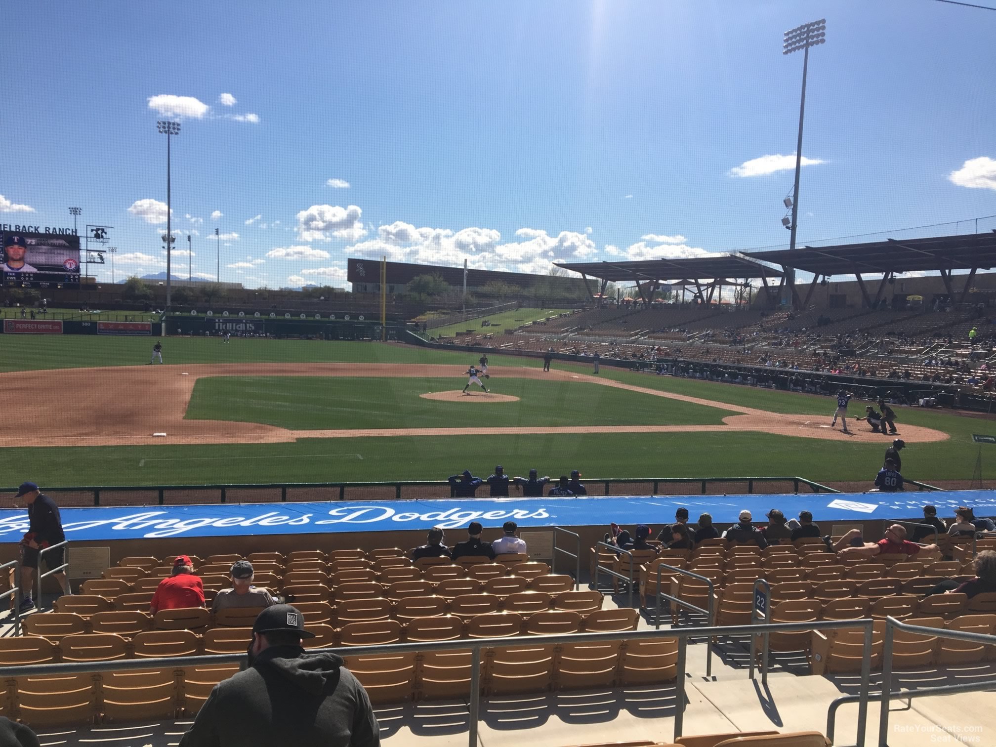 section 122, row 5 seat view  - camelback ranch