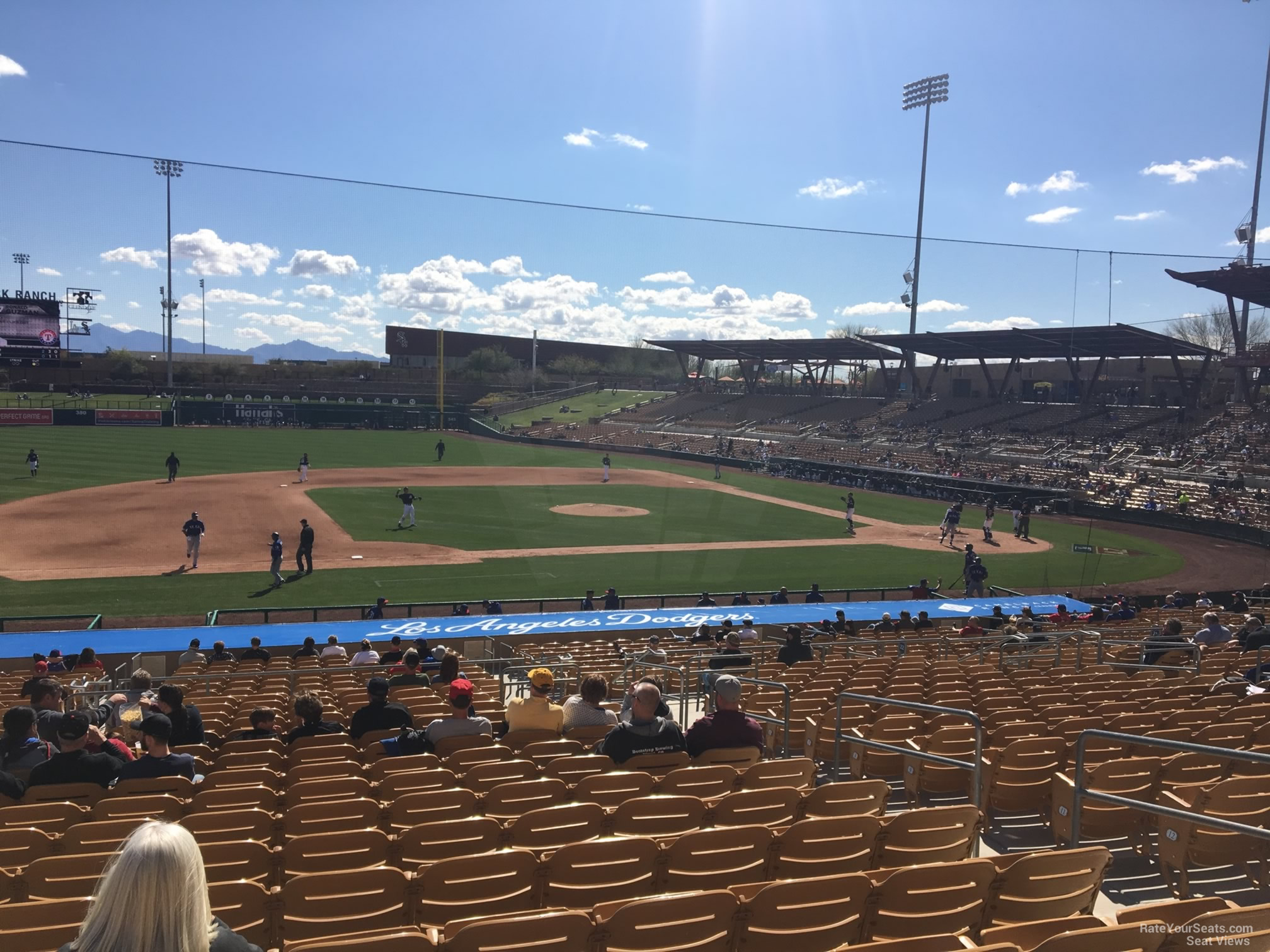 section 123, row 18 seat view  - camelback ranch