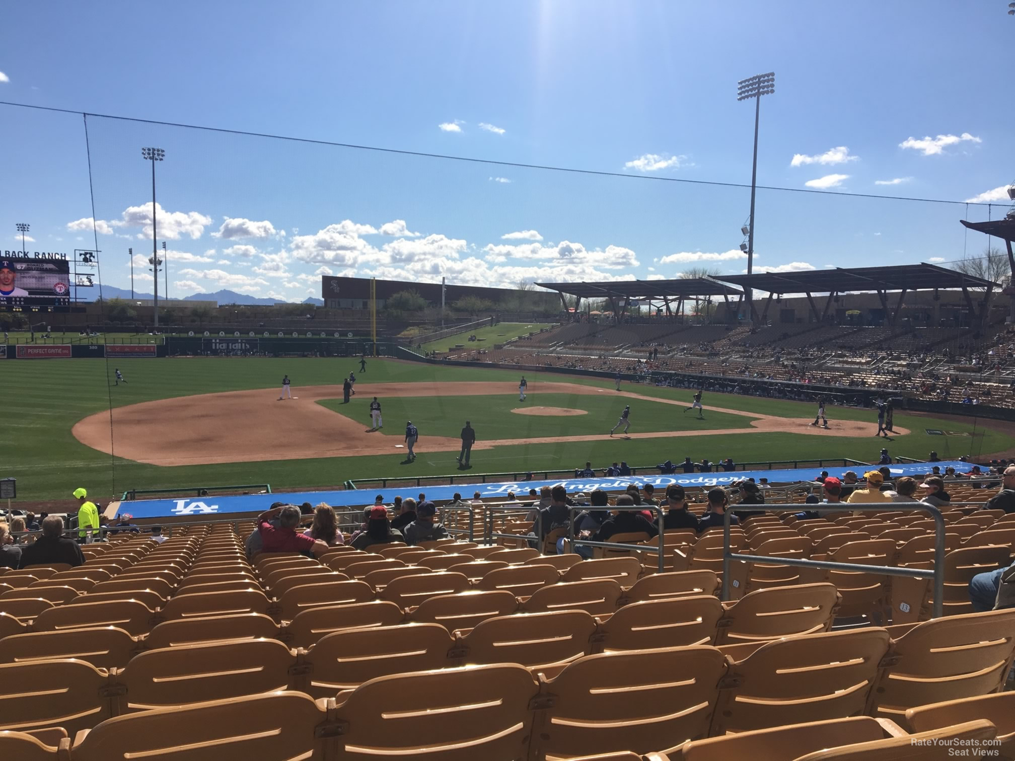 section 124, row 18 seat view  - camelback ranch