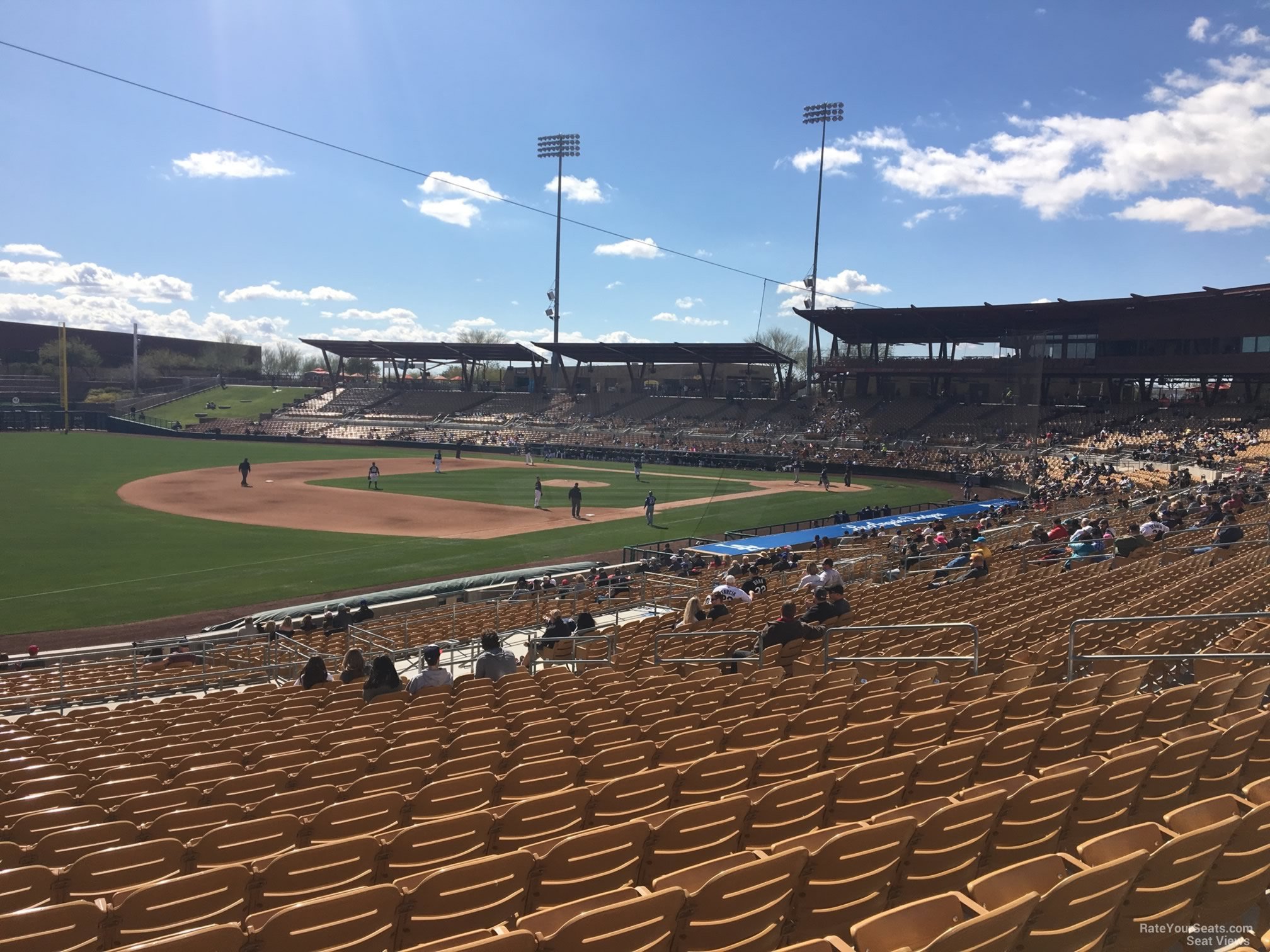 section 127, row 19 seat view  - camelback ranch