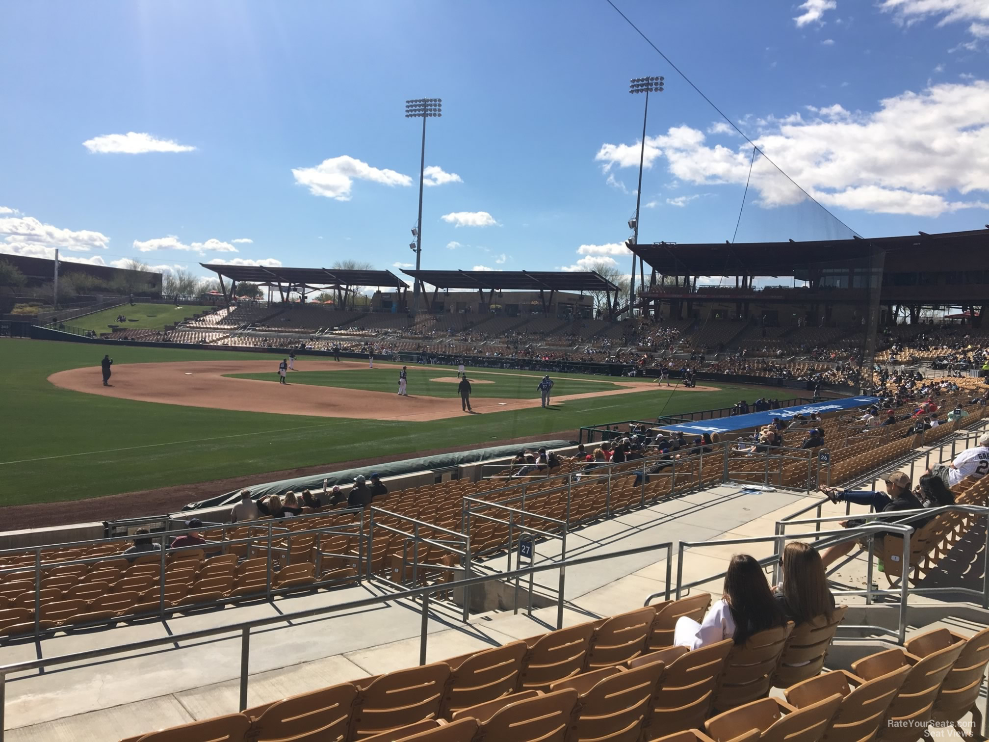 section 127, row 5 seat view  - camelback ranch