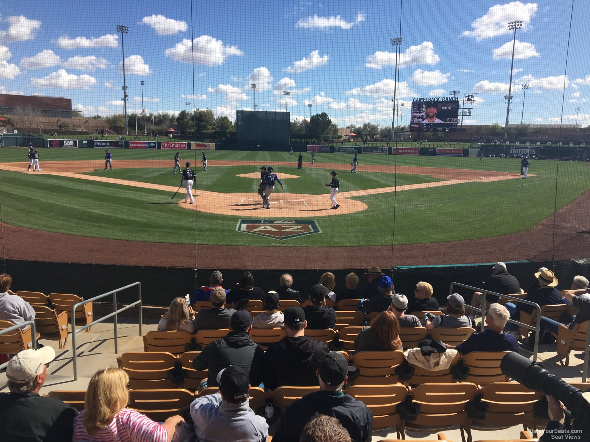 section 15, row 8 seat view  - camelback ranch