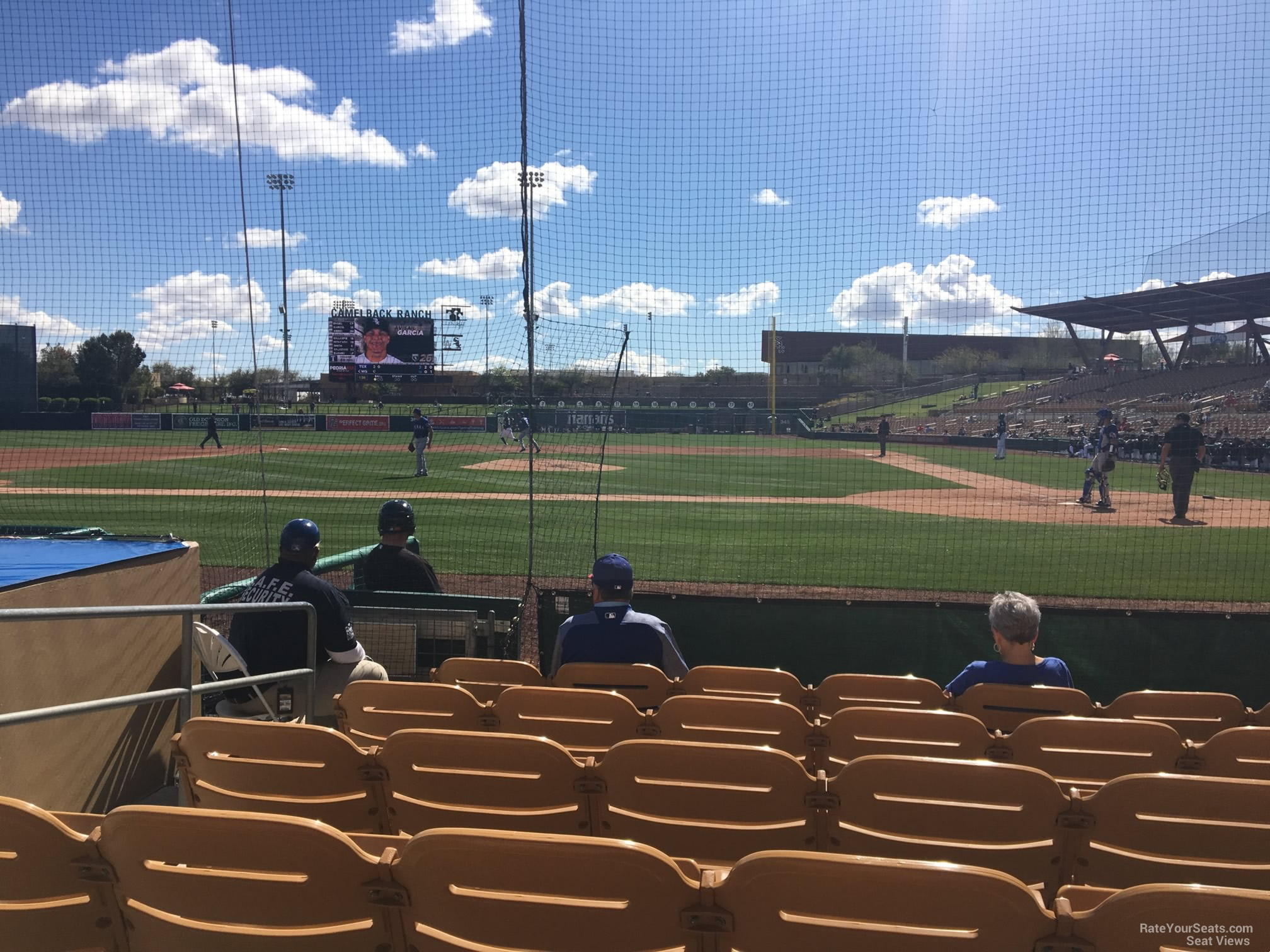 section 19, row 6 seat view  - camelback ranch