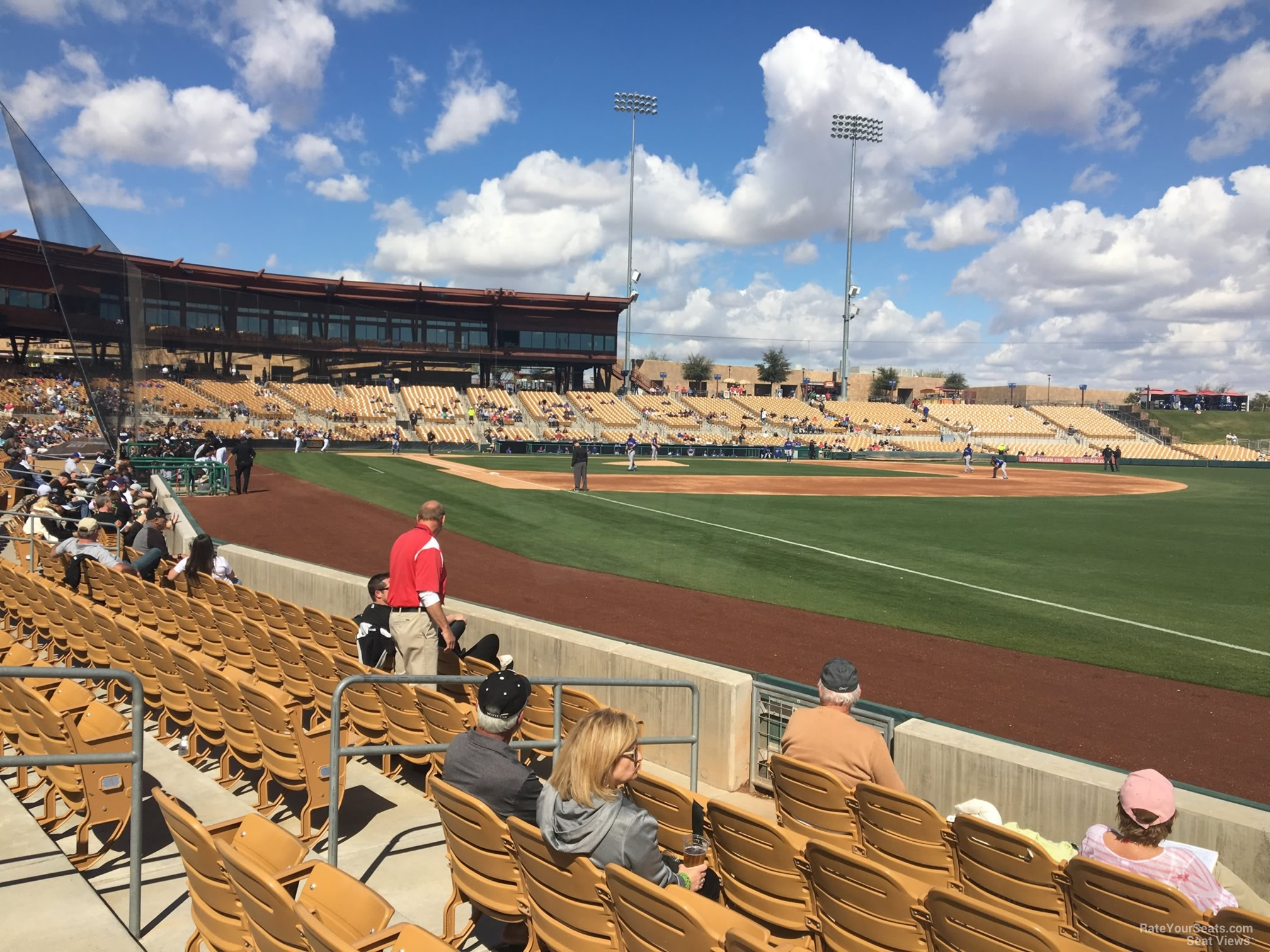 section 2, row 6 seat view  - camelback ranch