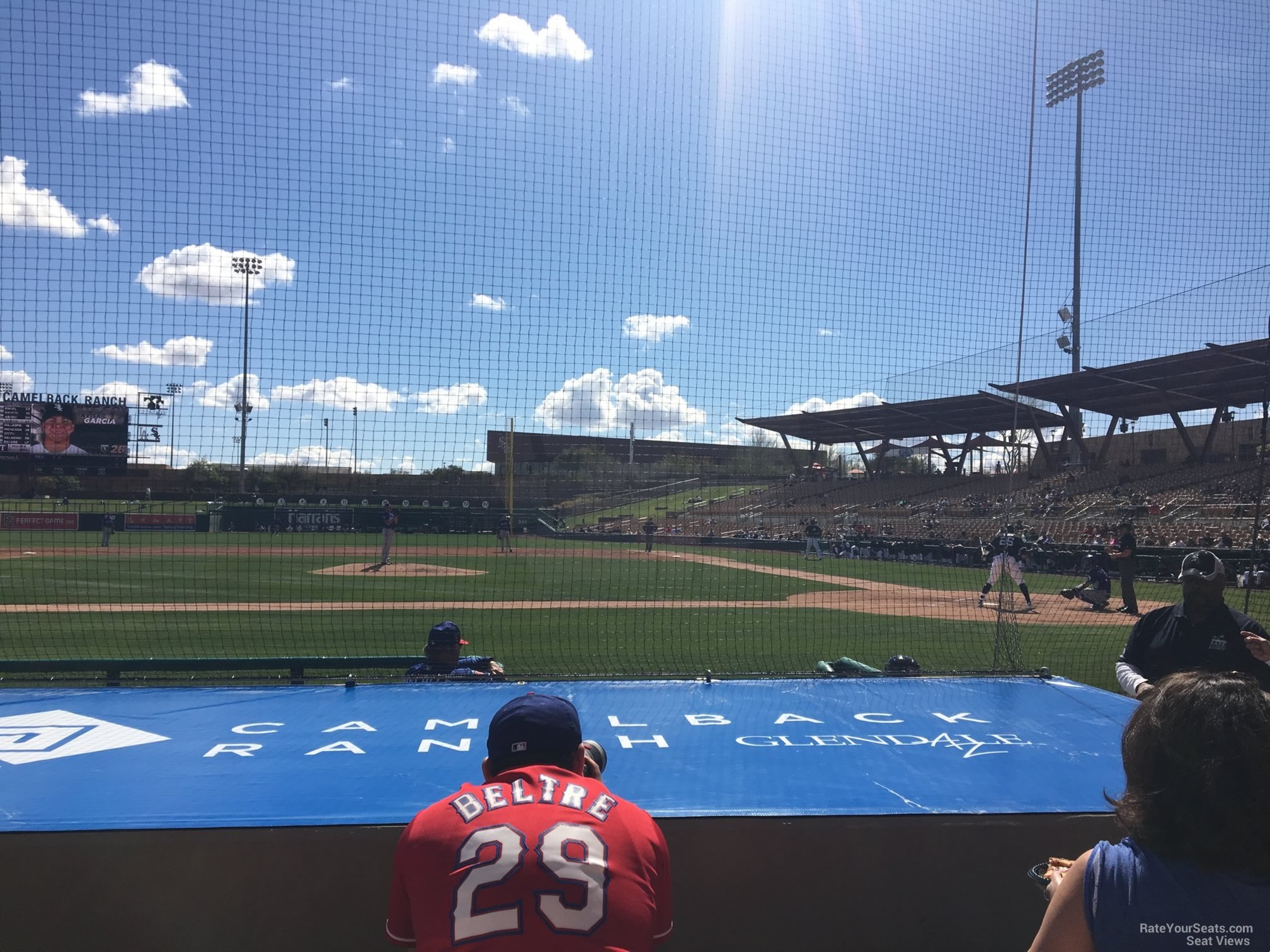 section 20, row 6 seat view  - camelback ranch