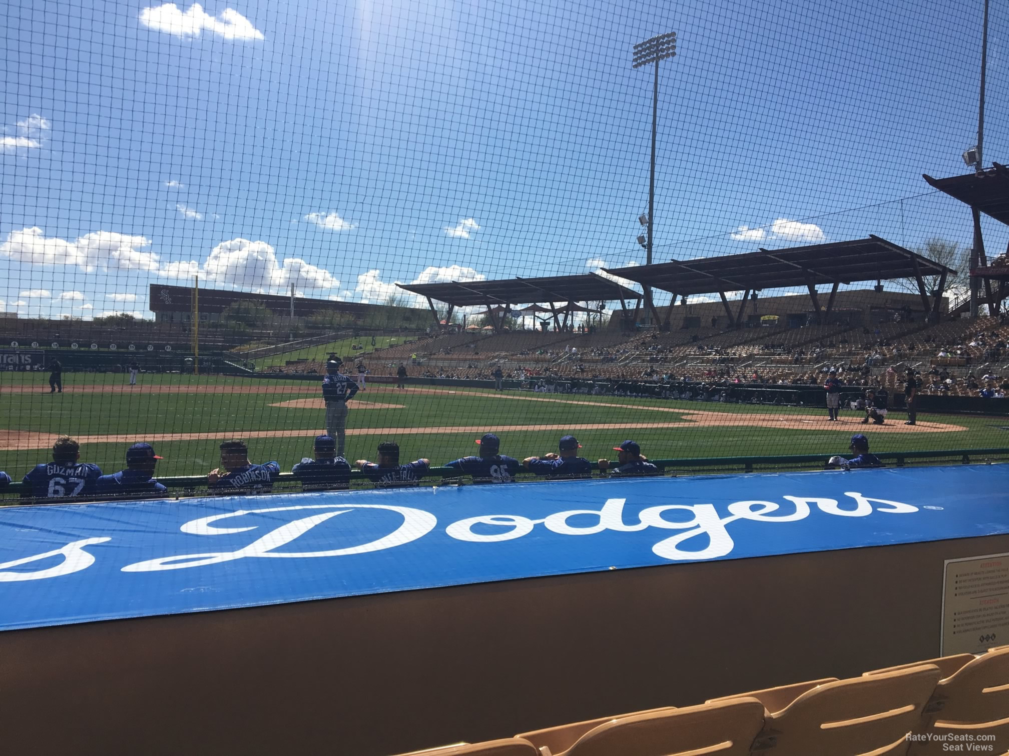 section 22, row 6 seat view  - camelback ranch
