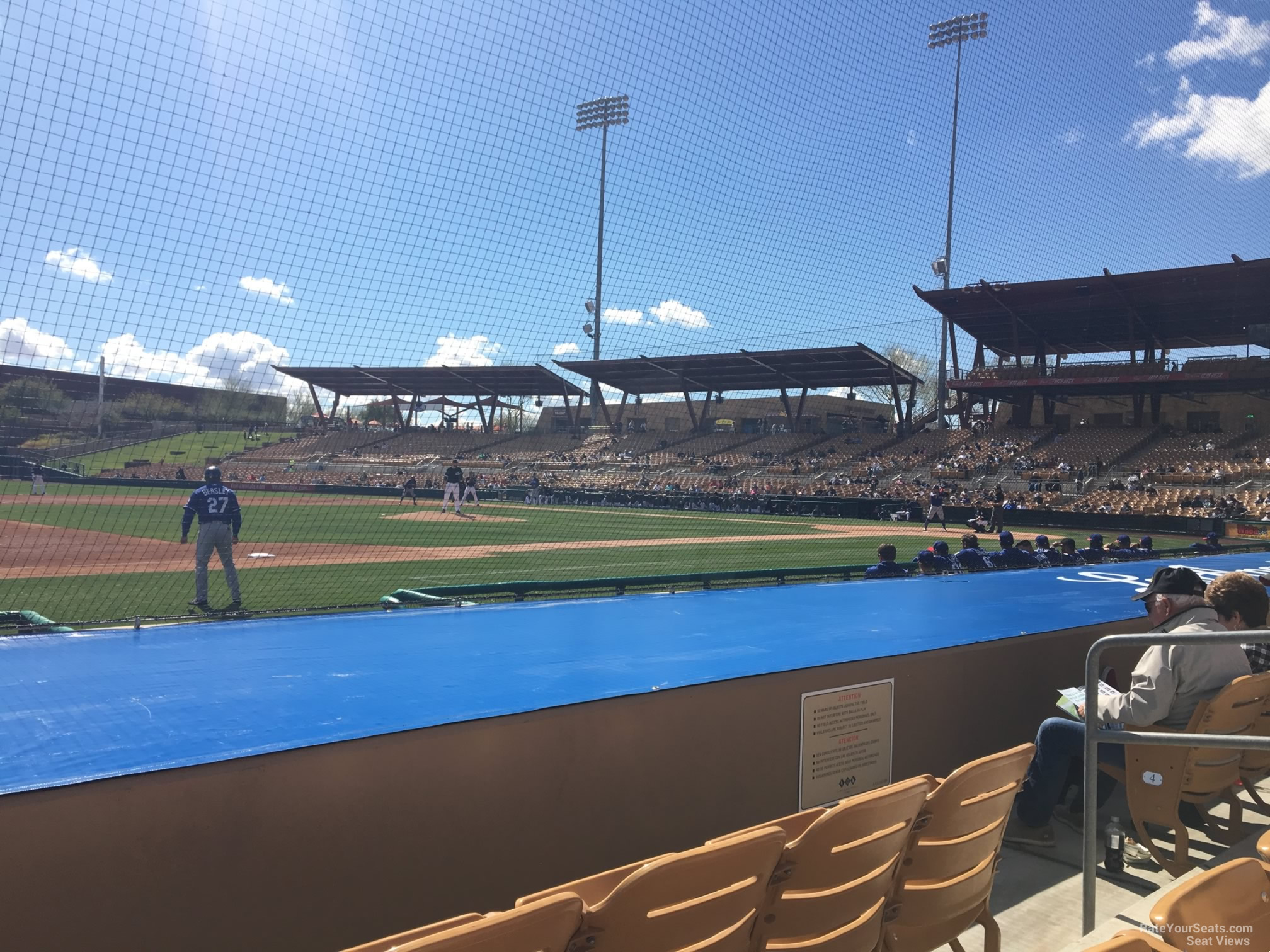 section 24, row 6 seat view  - camelback ranch