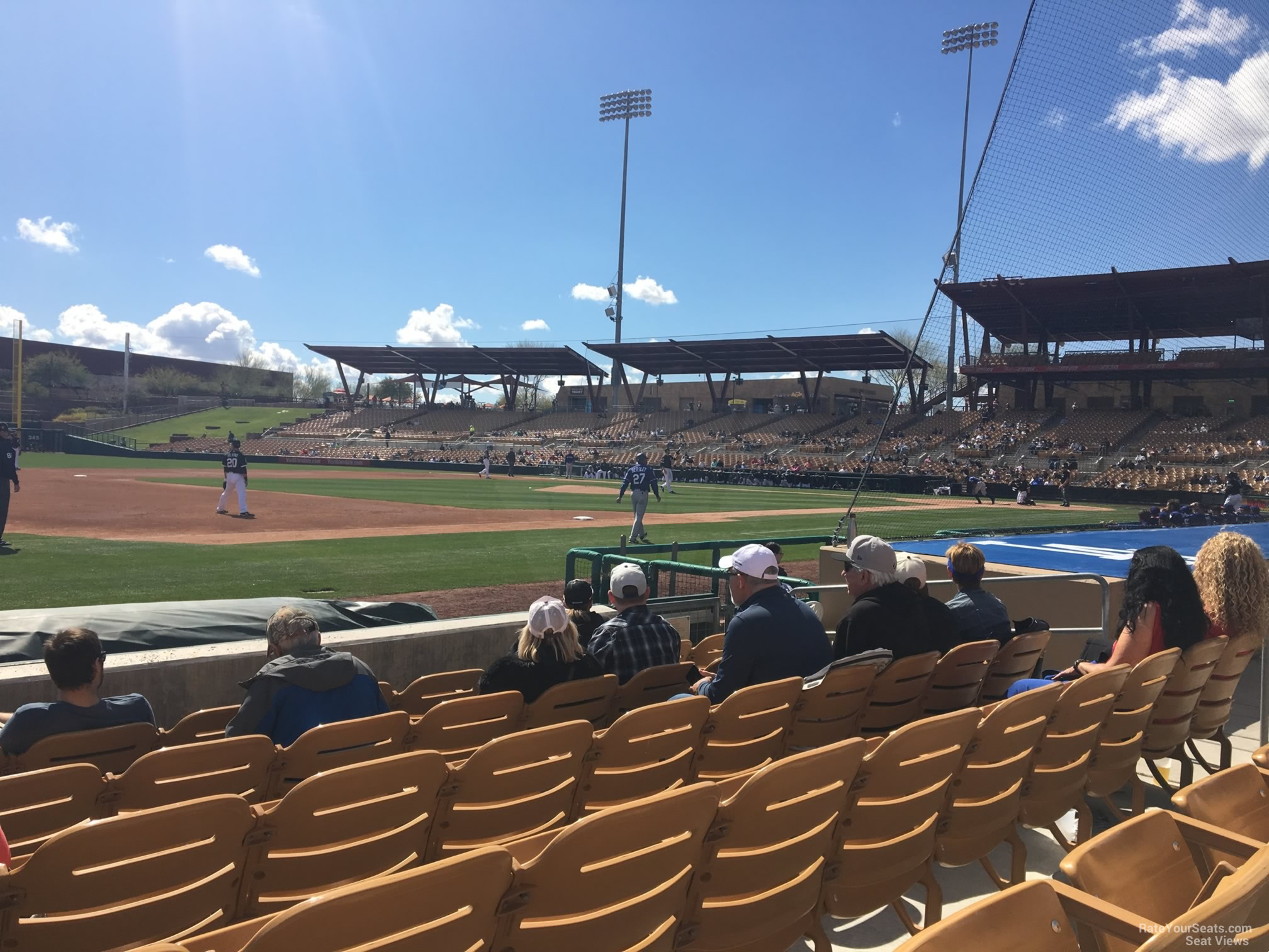 section 25, row 6 seat view  - camelback ranch