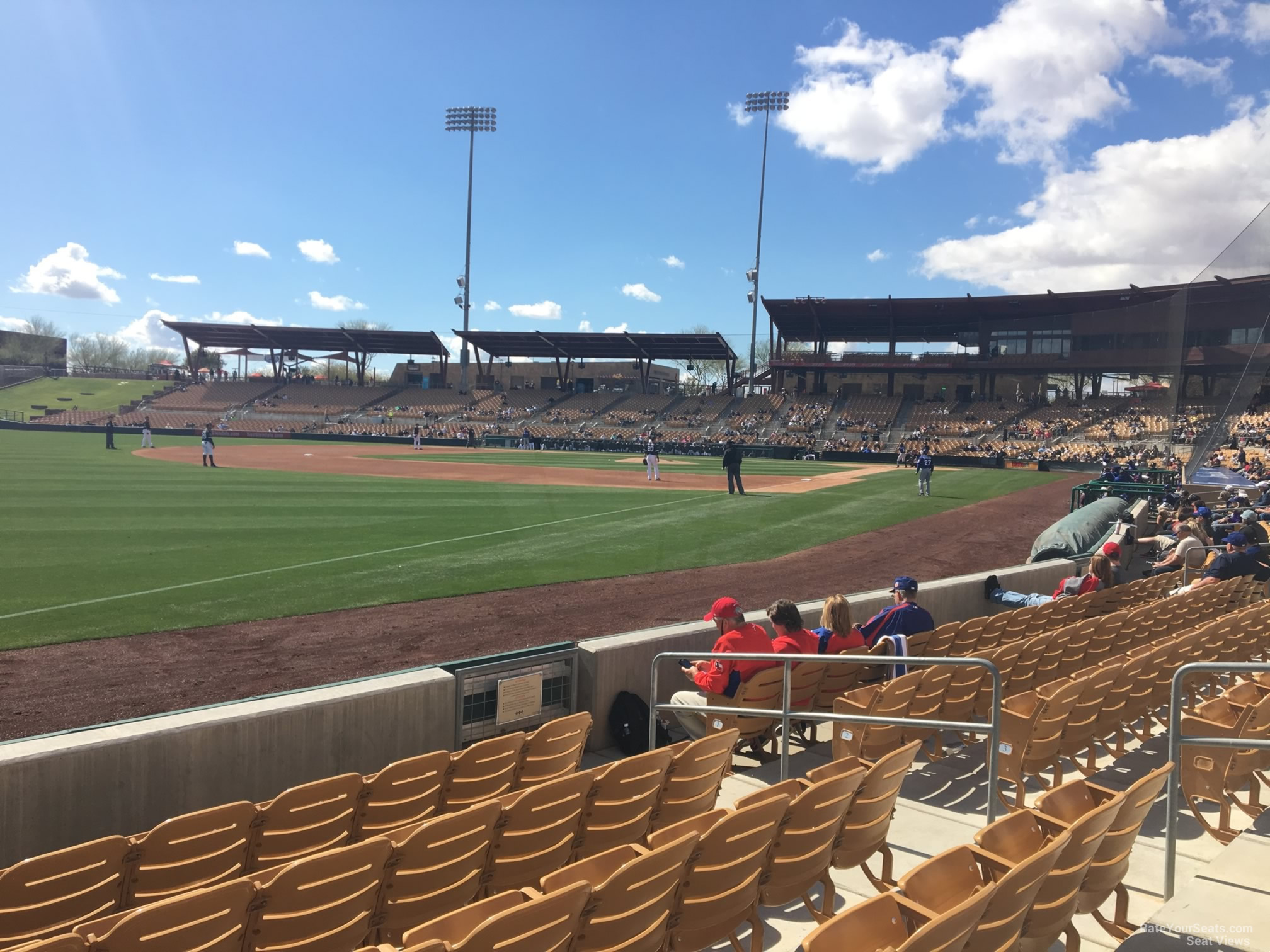section 28, row 6 seat view  - camelback ranch