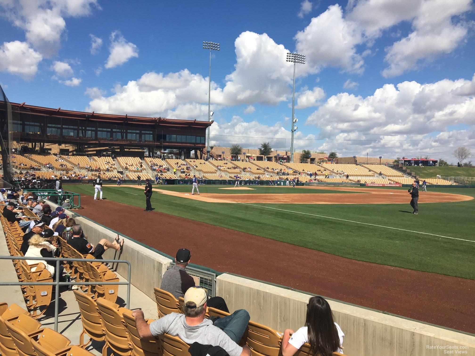 section 3, row 6 seat view  - camelback ranch