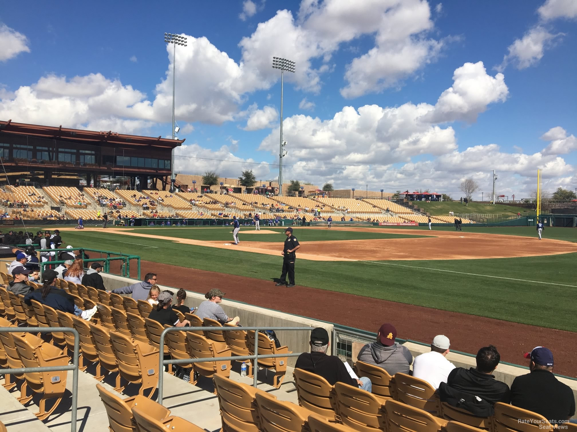 section 4, row 6 seat view  - camelback ranch