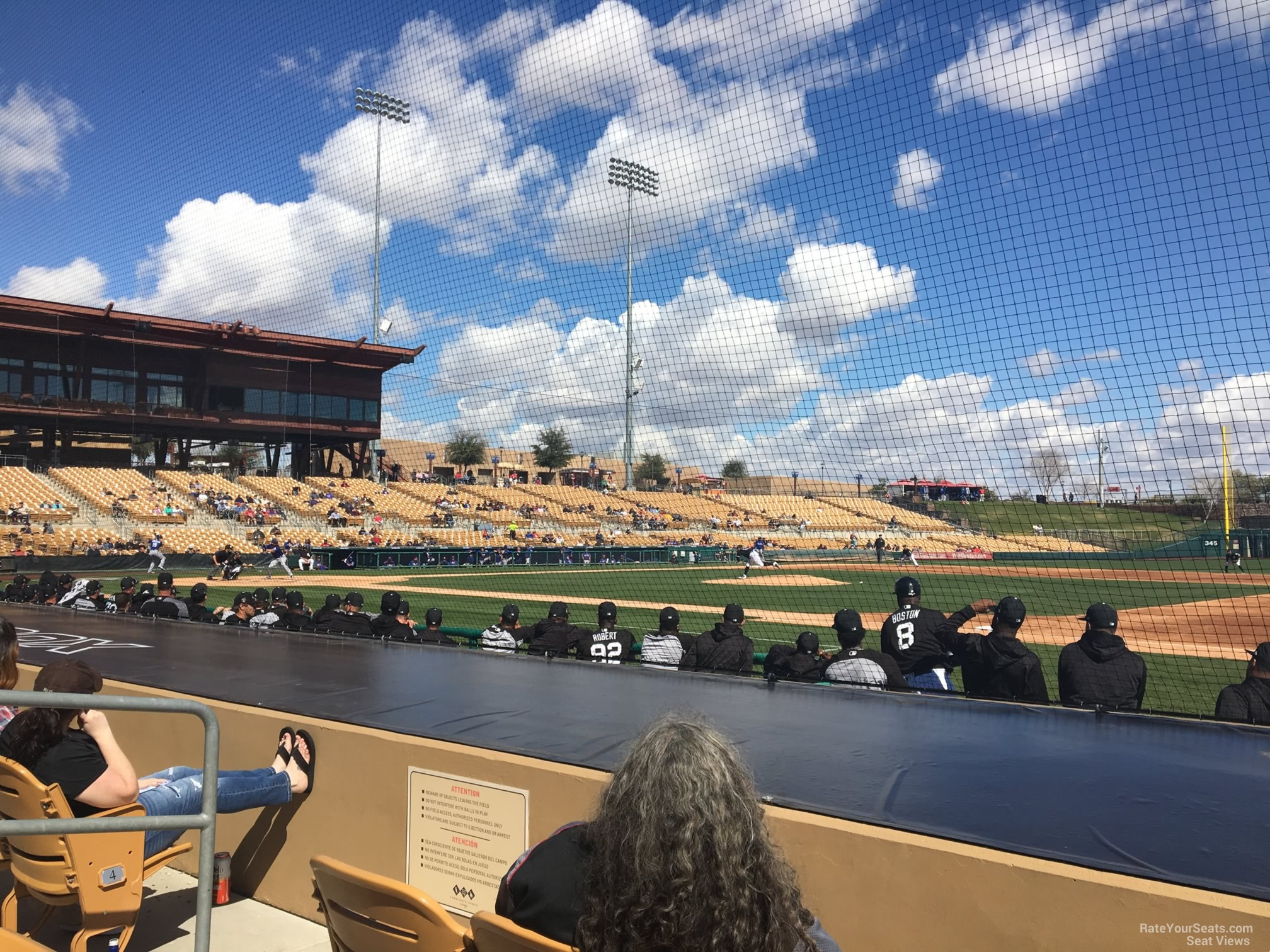 section 6, row 6 seat view  - camelback ranch