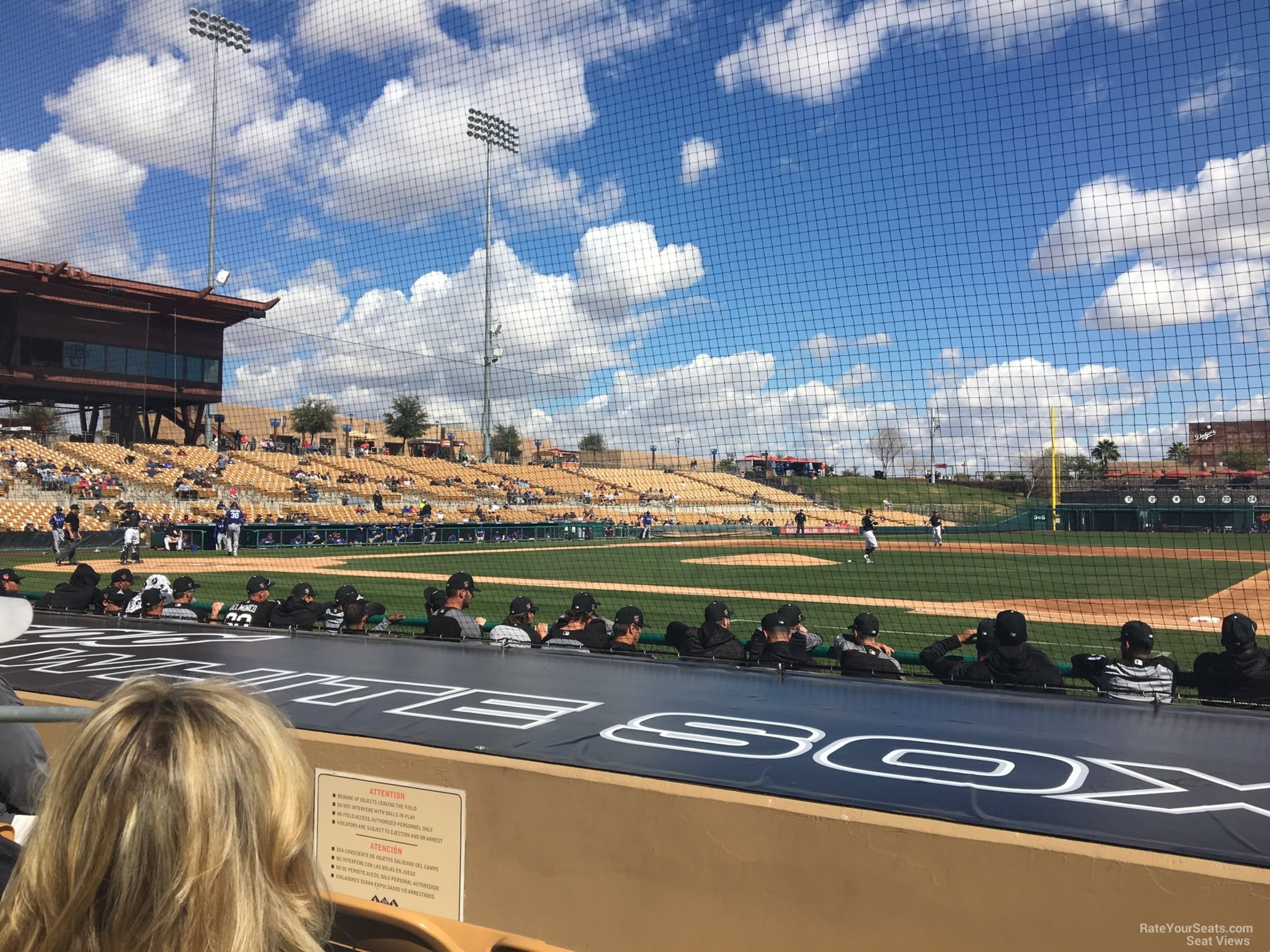 section 7, row 6 seat view  - camelback ranch