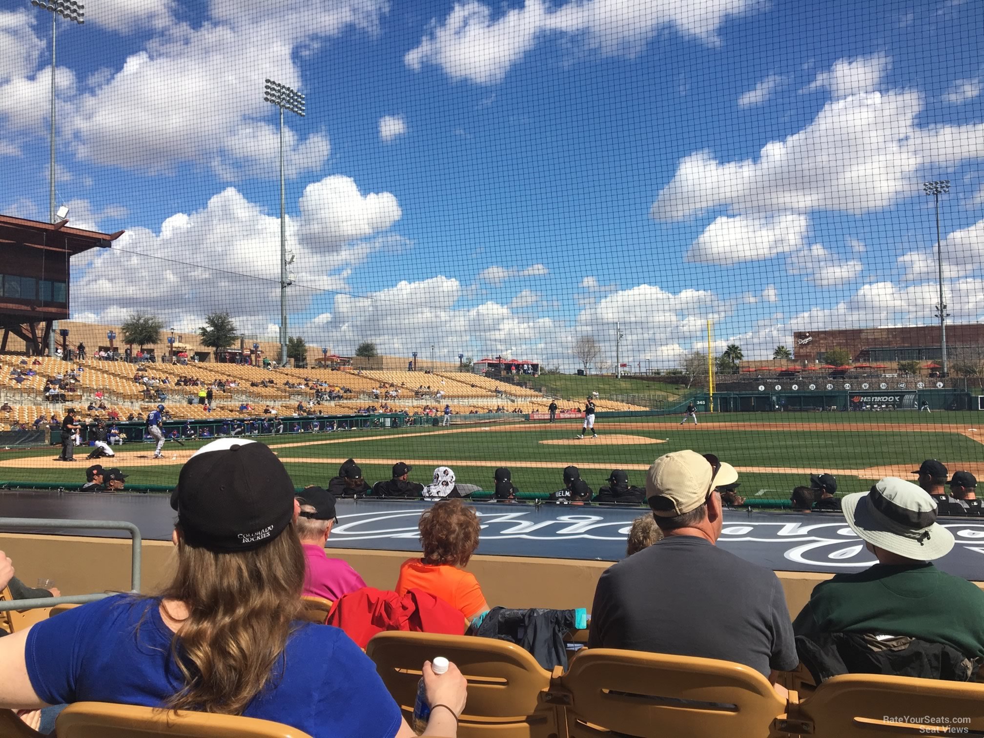section 8, row 6 seat view  - camelback ranch