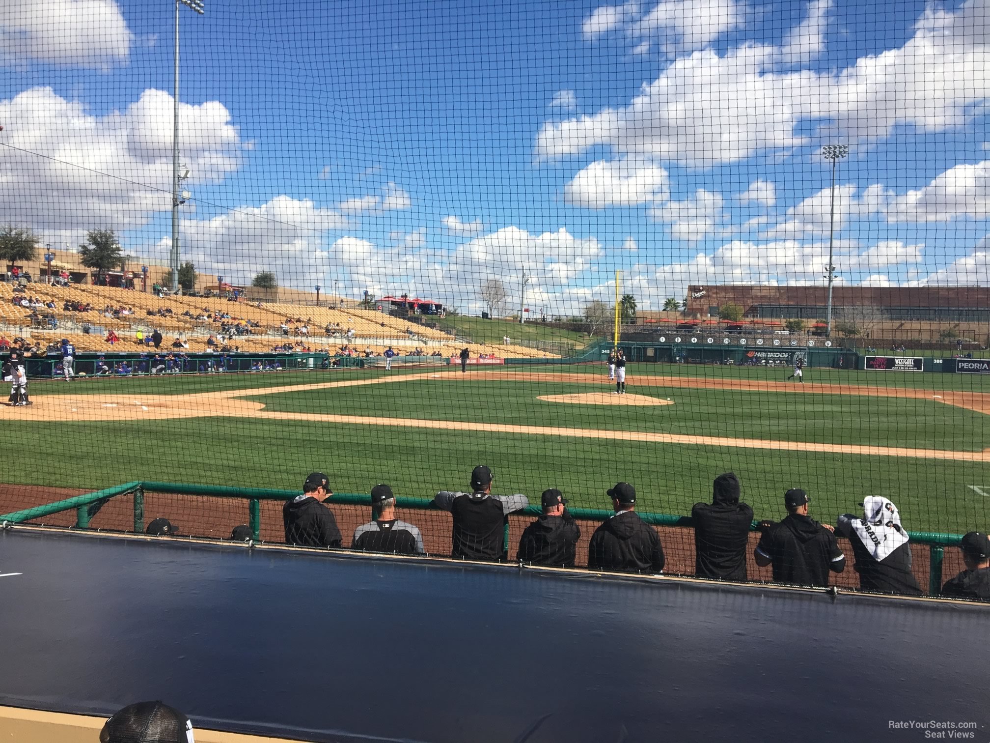 section 9, row 6 seat view  - camelback ranch