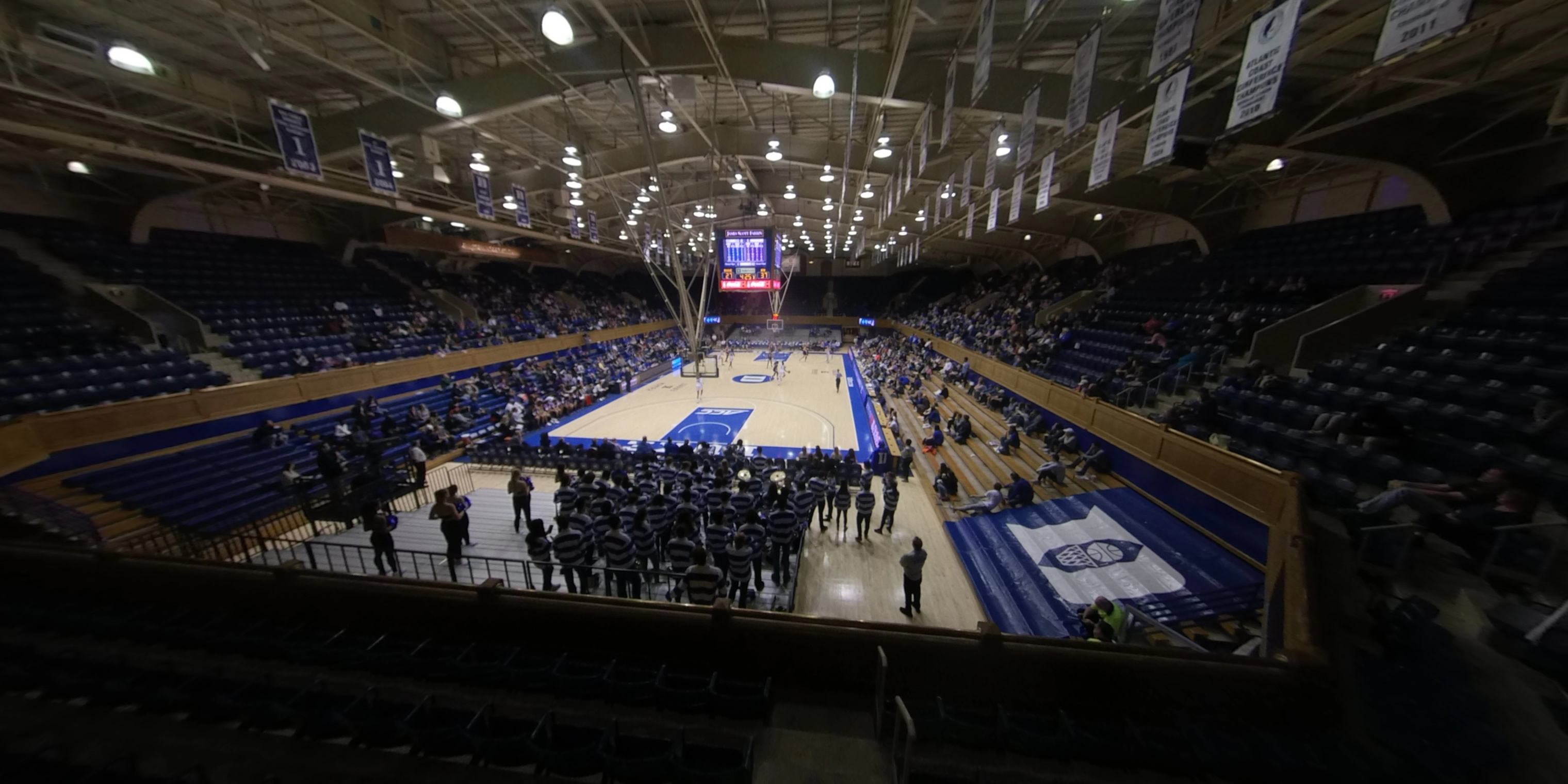 section 11 panoramic seat view  - cameron indoor stadium