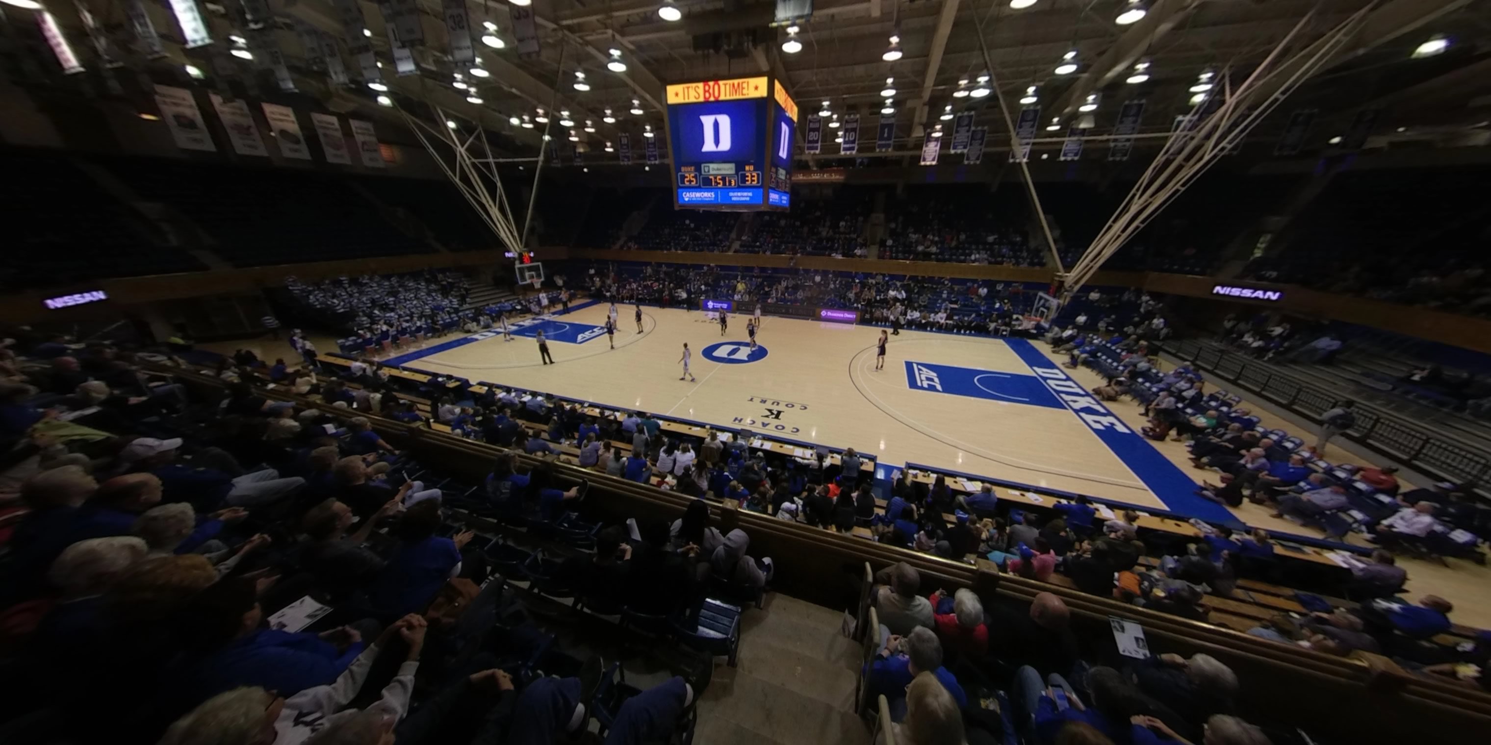 section 15 panoramic seat view  - cameron indoor stadium
