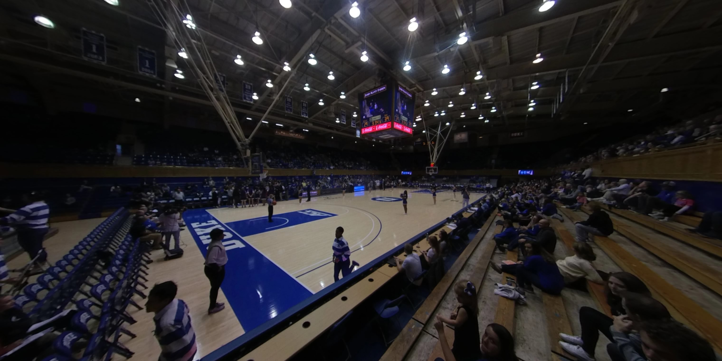 section 17 panoramic seat view  - cameron indoor stadium