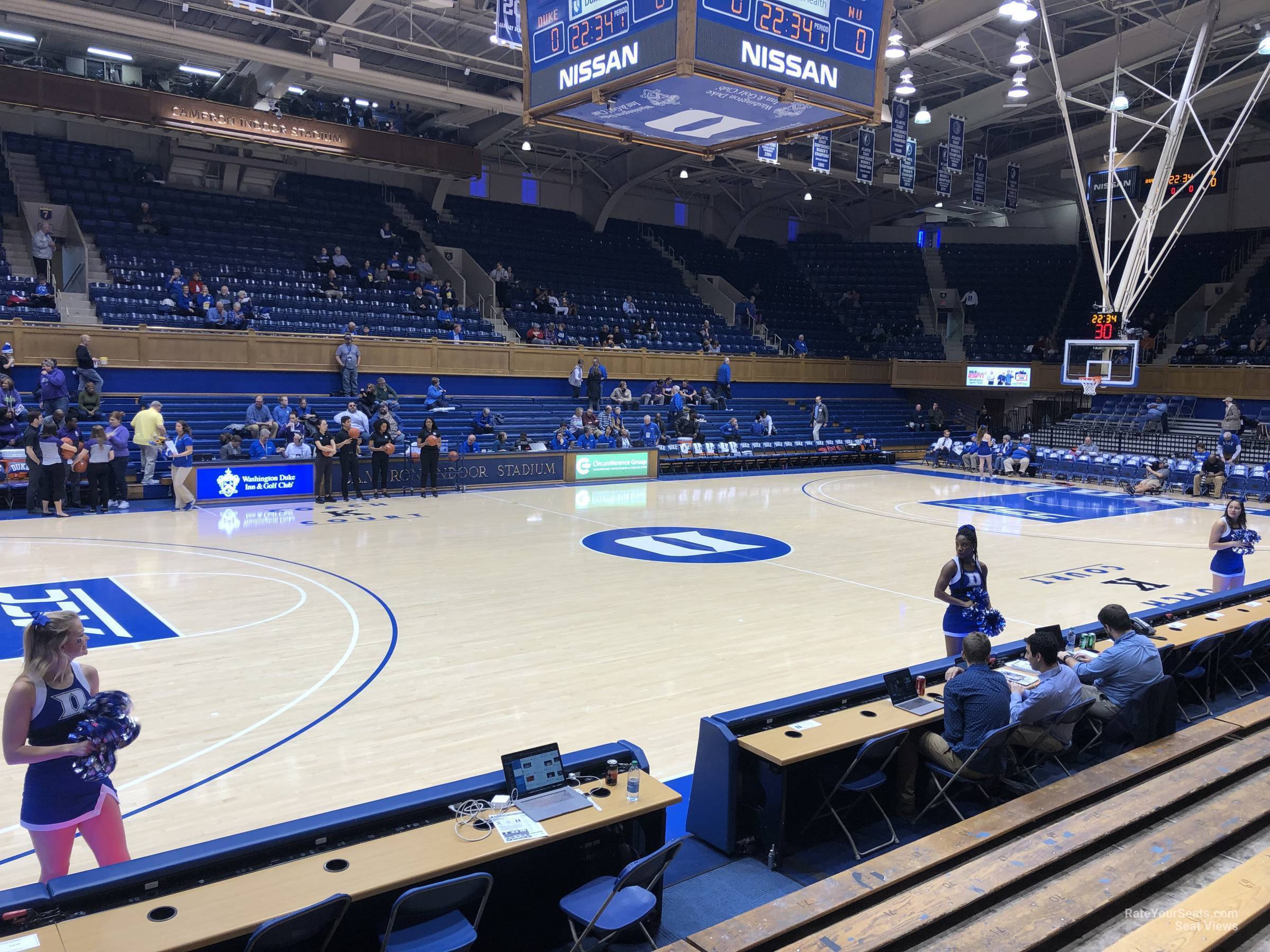 Cameron Indoor Stadium Interactive Seating Chart