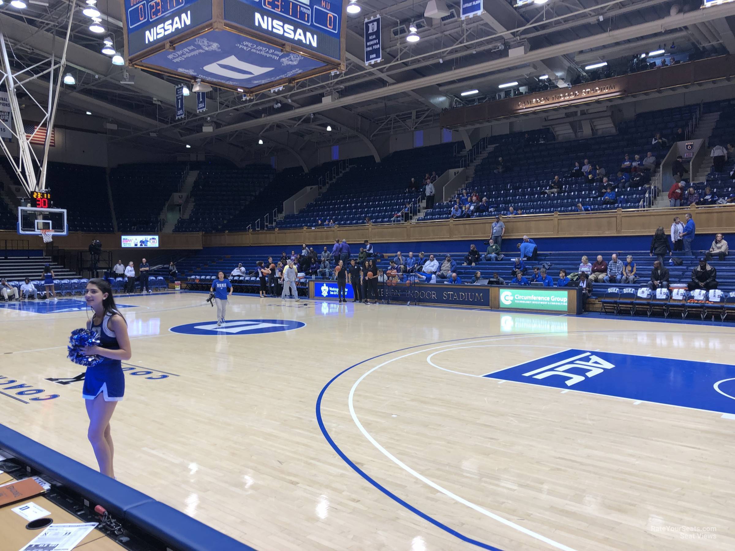 Cameron Indoor Stadium Interactive Seating Chart