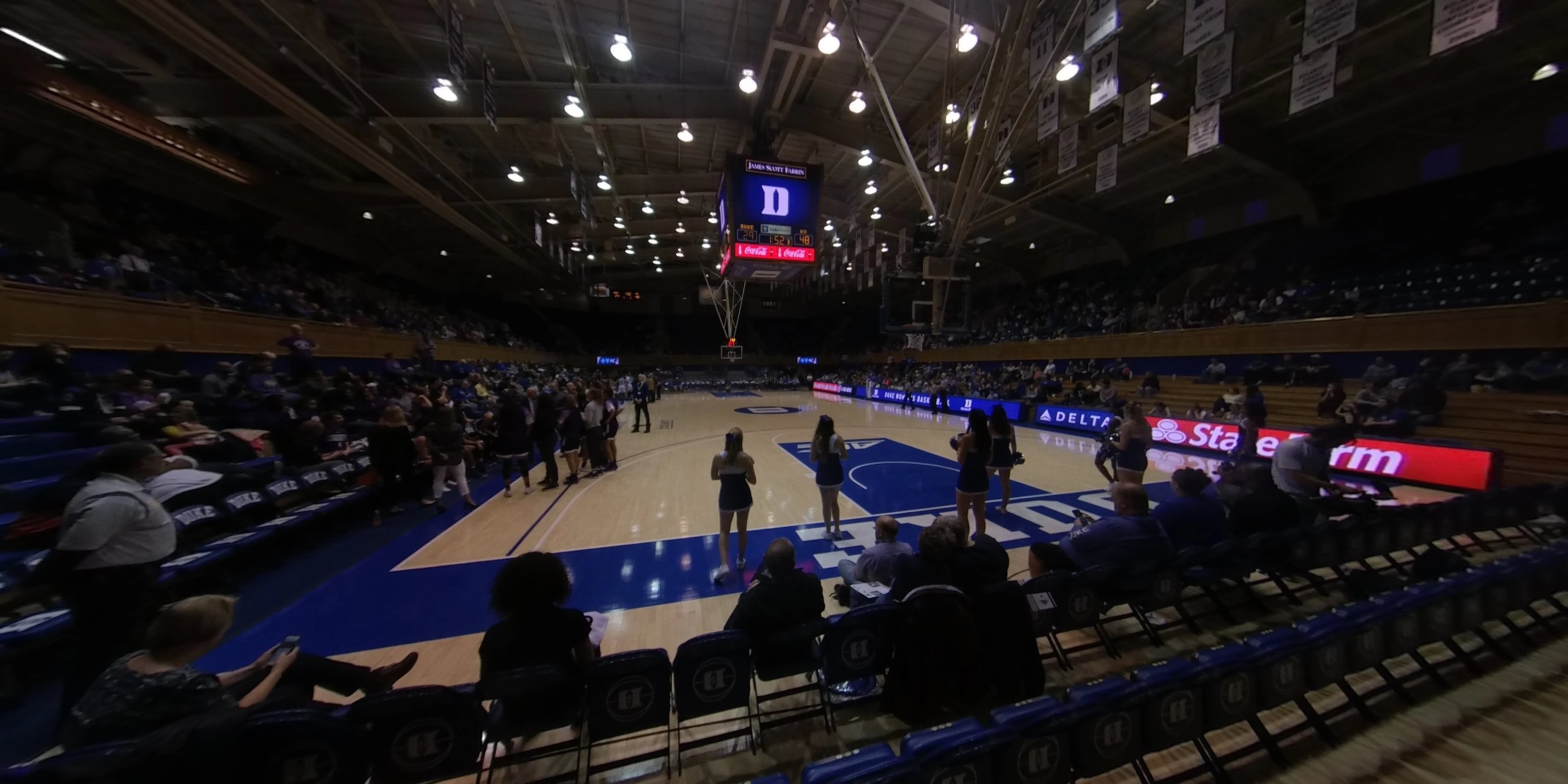 section 18 panoramic seat view  - cameron indoor stadium