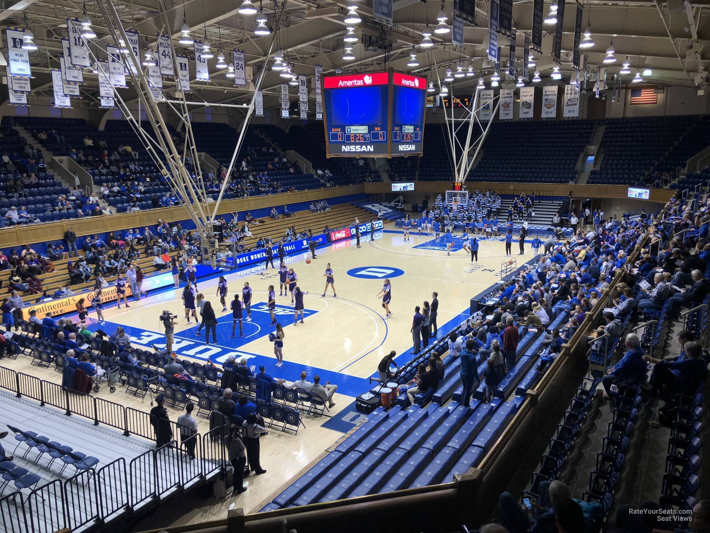 section 4, row i seat view  - cameron indoor stadium
