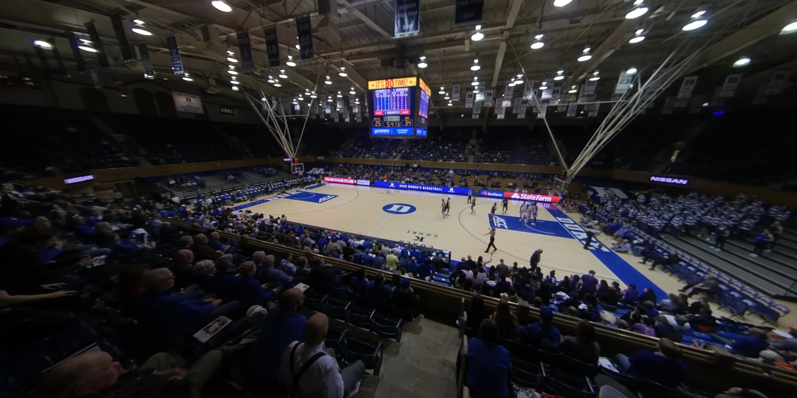 section 7 panoramic seat view  - cameron indoor stadium