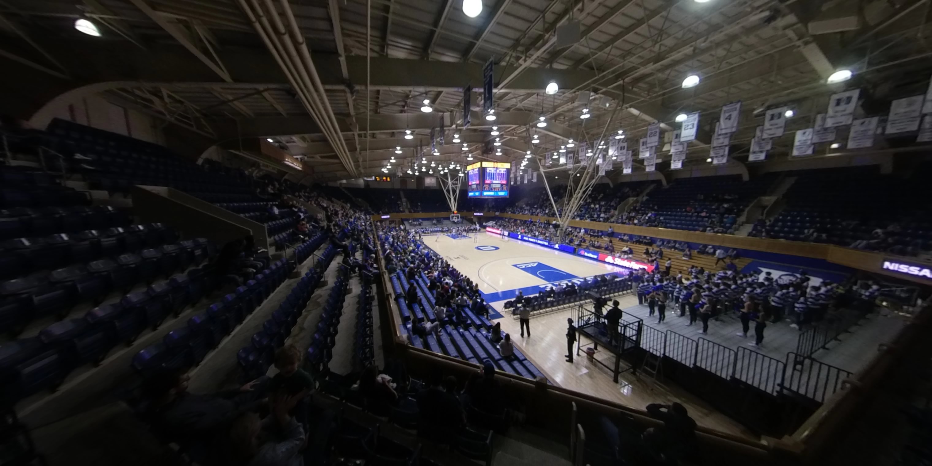 section 9 panoramic seat view  - cameron indoor stadium