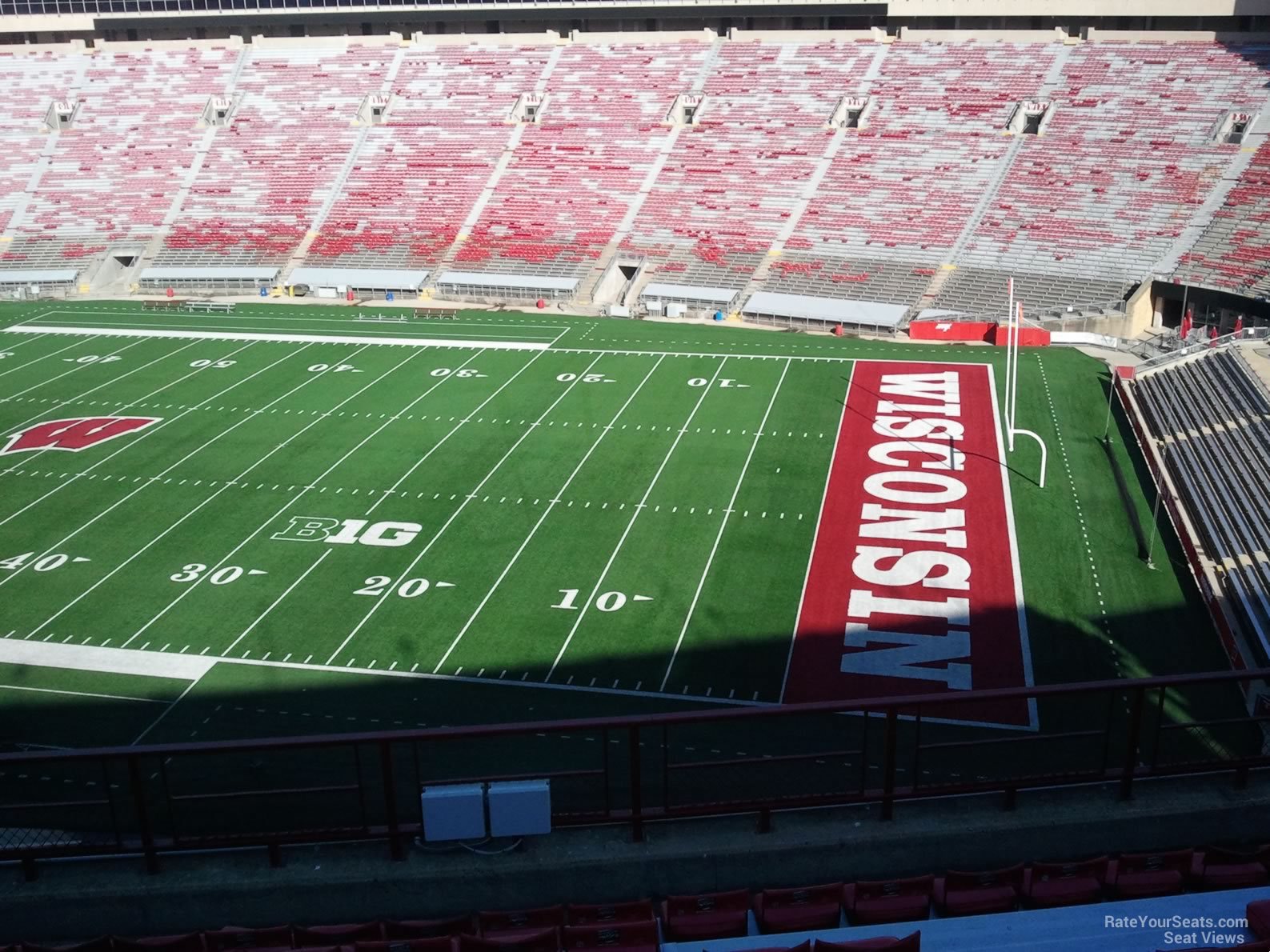 section cc, row 10 seat view  - camp randall stadium