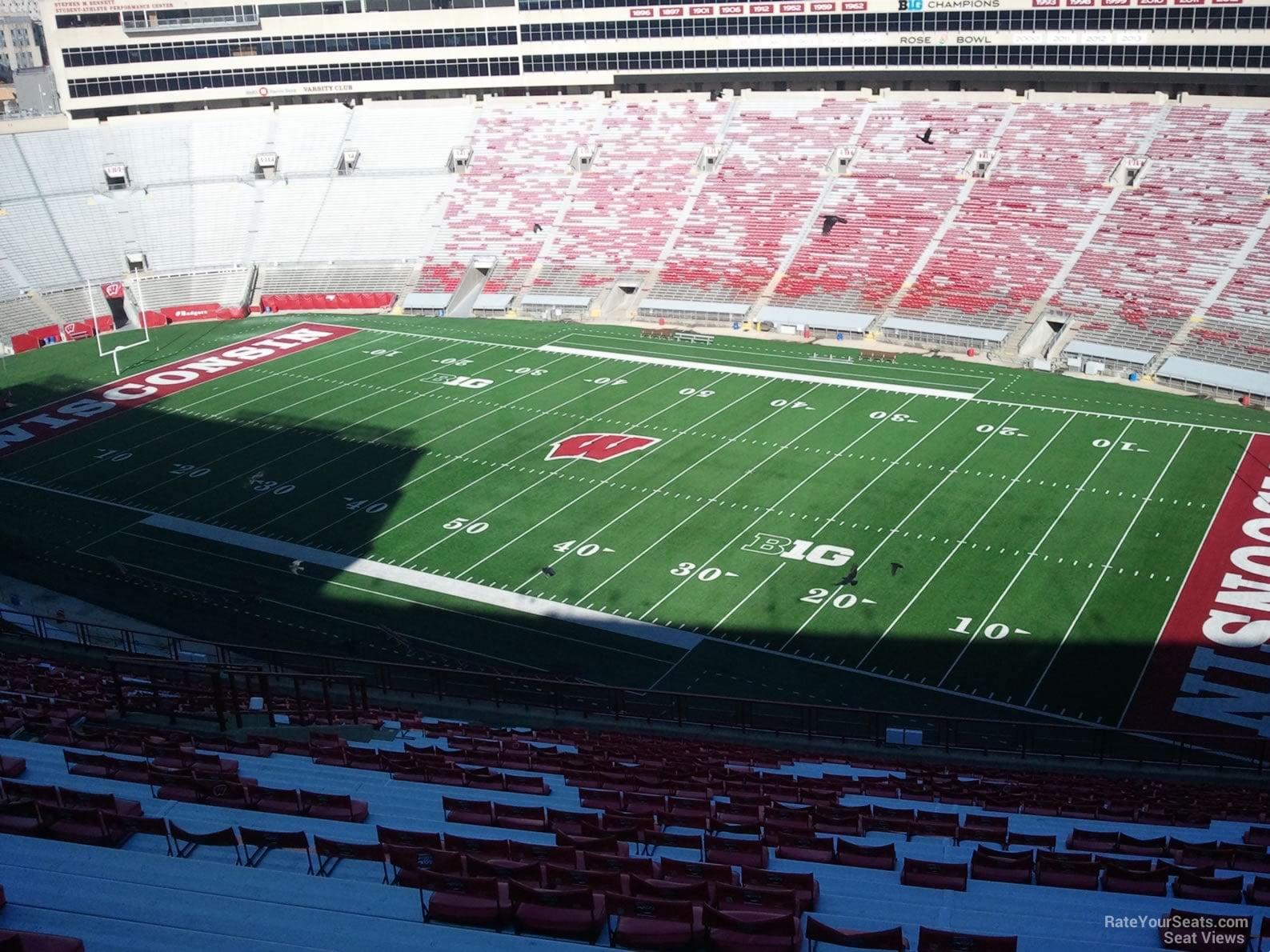 section cc, row 35 seat view  for football - camp randall stadium