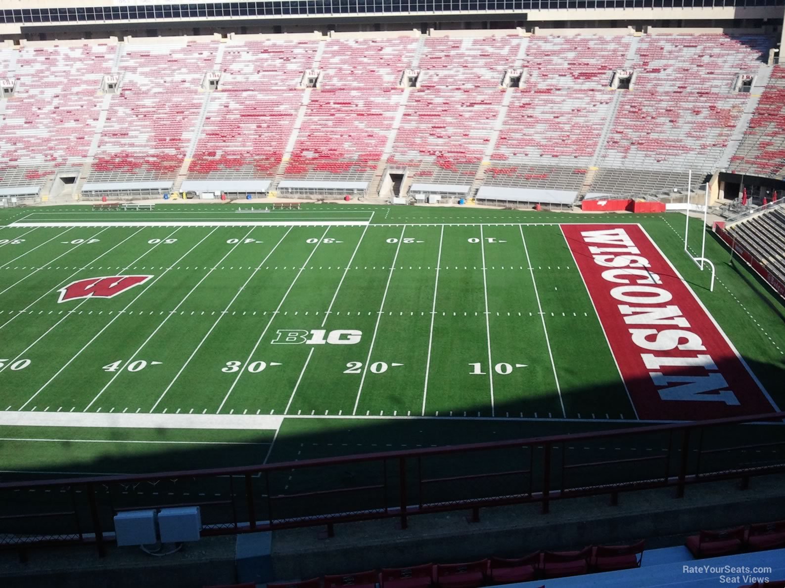 section dd, row 10 seat view  - camp randall stadium