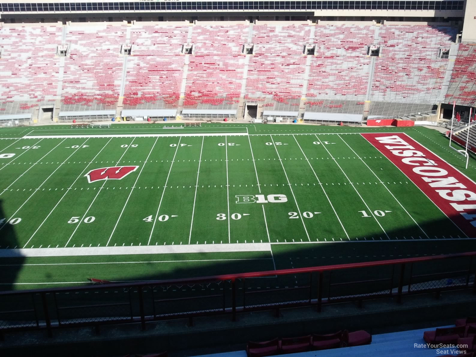 section ee, row 10 seat view  - camp randall stadium