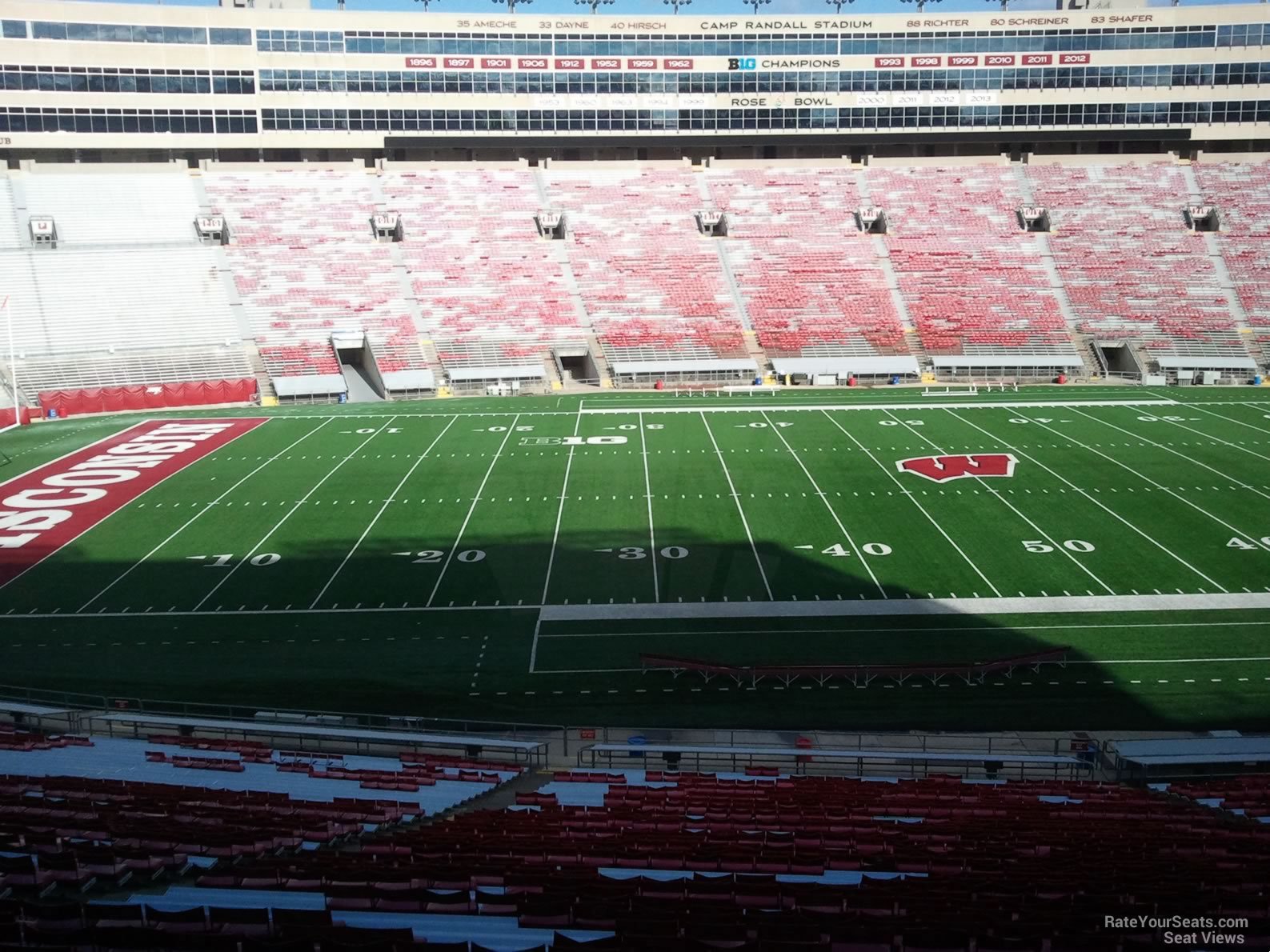 Camp Randall Stadium Seating Chart Row Numbers