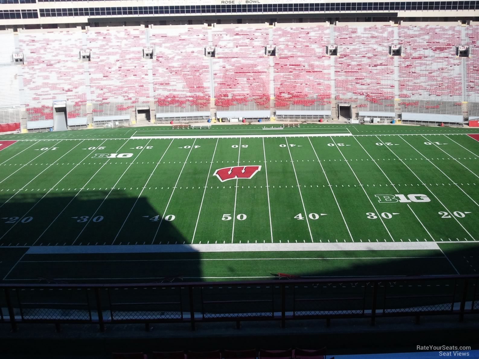section ff, row 10 seat view  for football - camp randall stadium