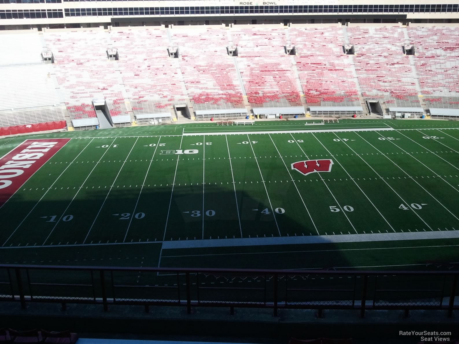 section gg, row 10 seat view  for football - camp randall stadium