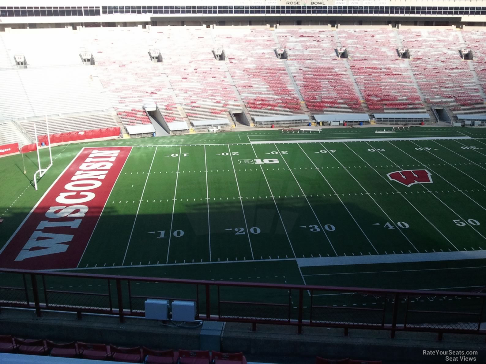 section hh, row 10 seat view  - camp randall stadium