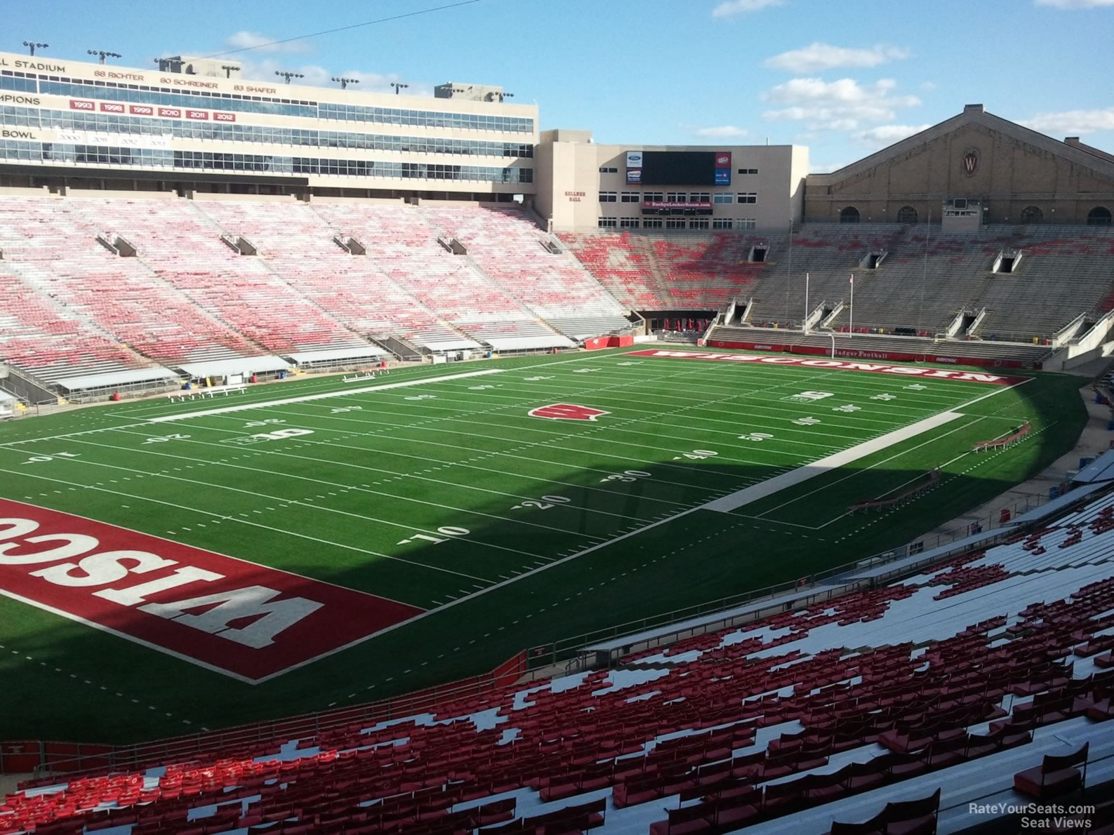 section i, row 55 seat view  for football - camp randall stadium