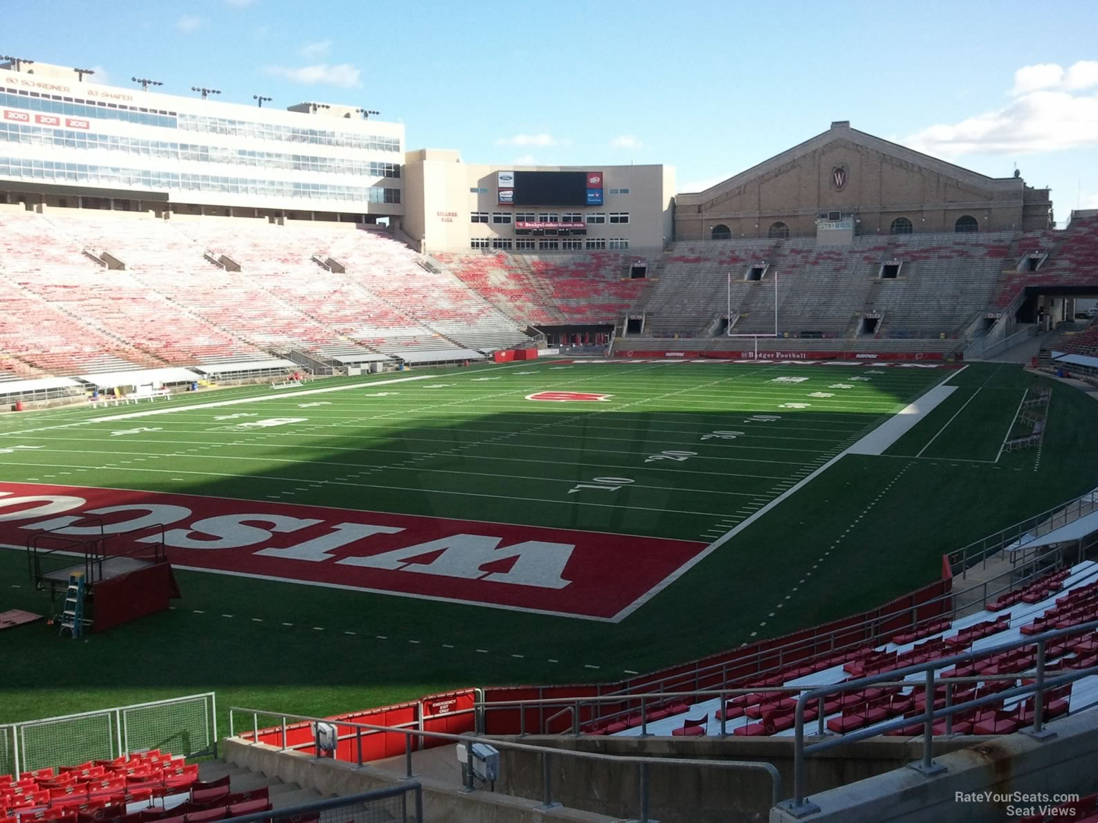 section j, row 30 seat view  for football - camp randall stadium