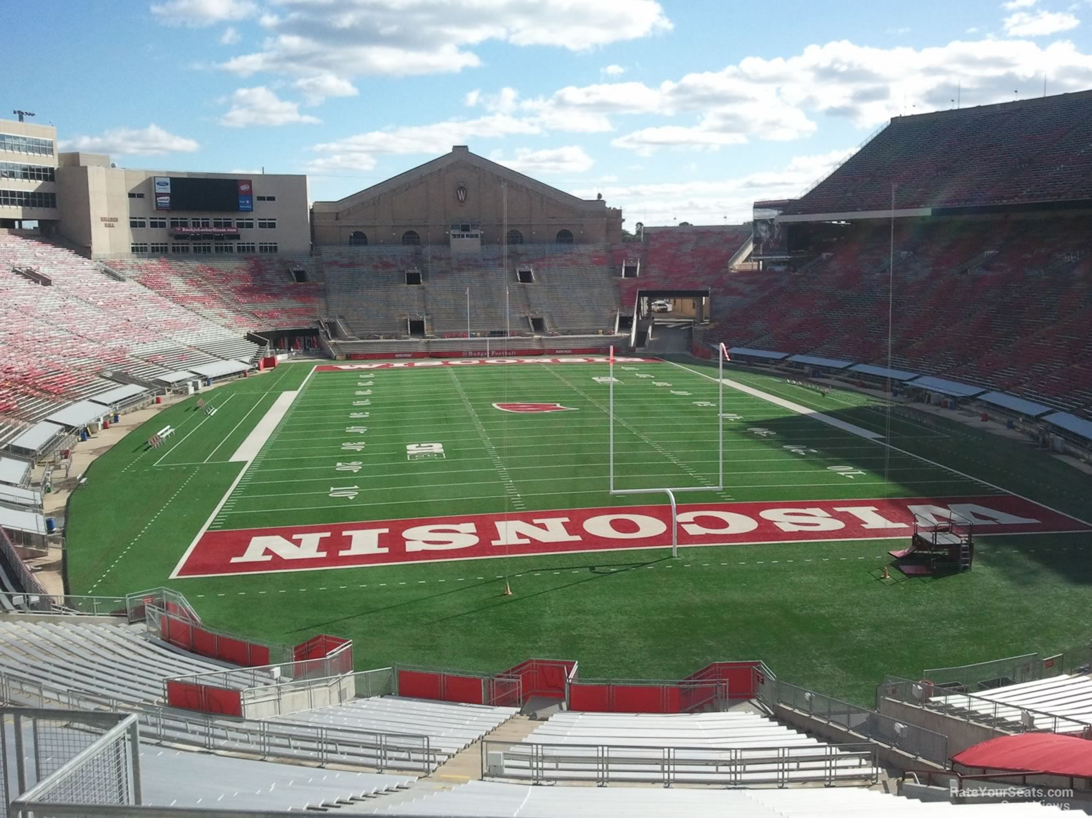 section m, row 55 seat view  for football - camp randall stadium