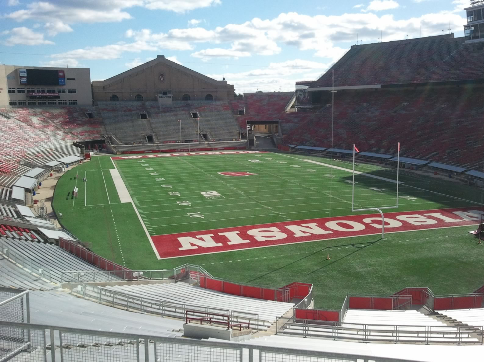 section n, row 55 seat view  - camp randall stadium
