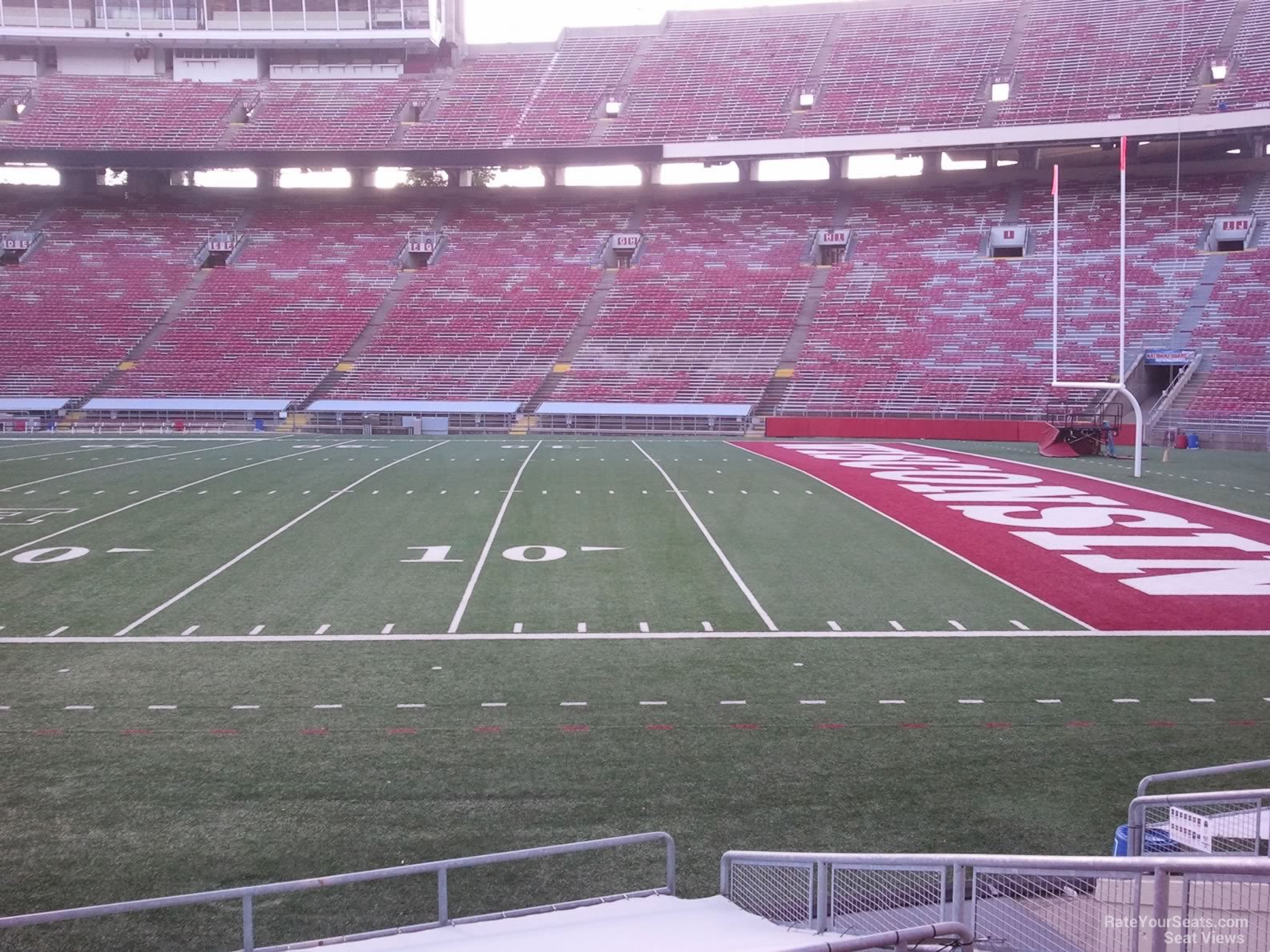 section q, row 12 seat view  - camp randall stadium