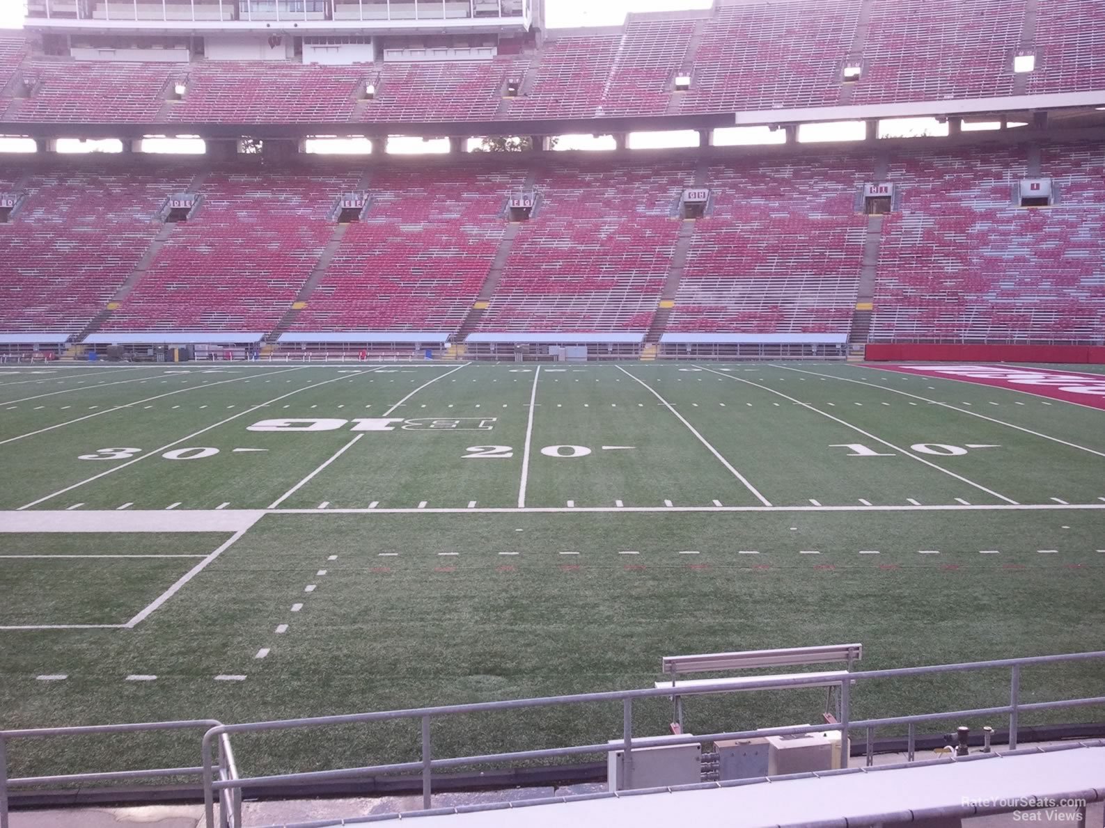 section r, row 12 seat view  - camp randall stadium
