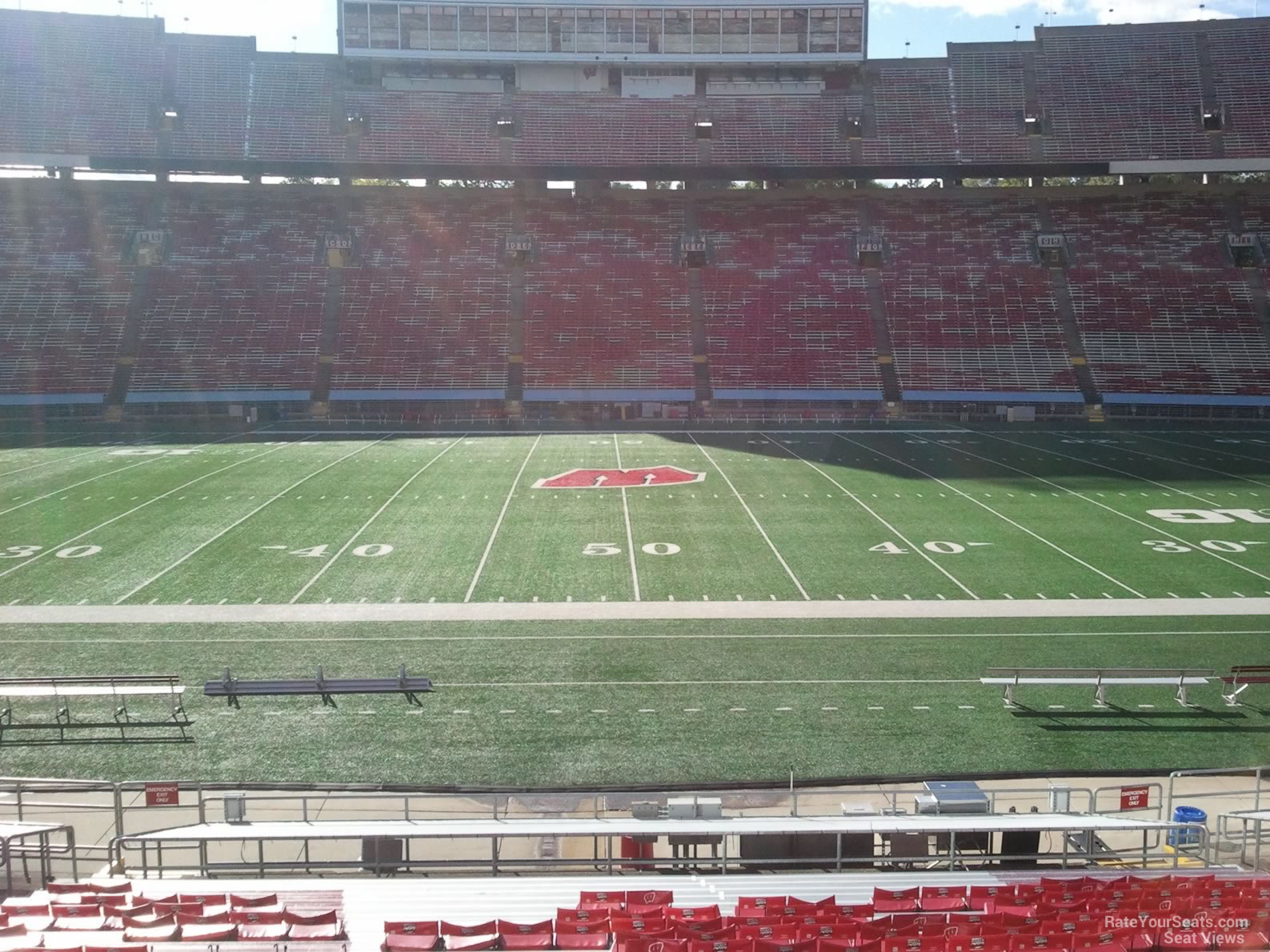 section t, row 30 seat view  for football - camp randall stadium
