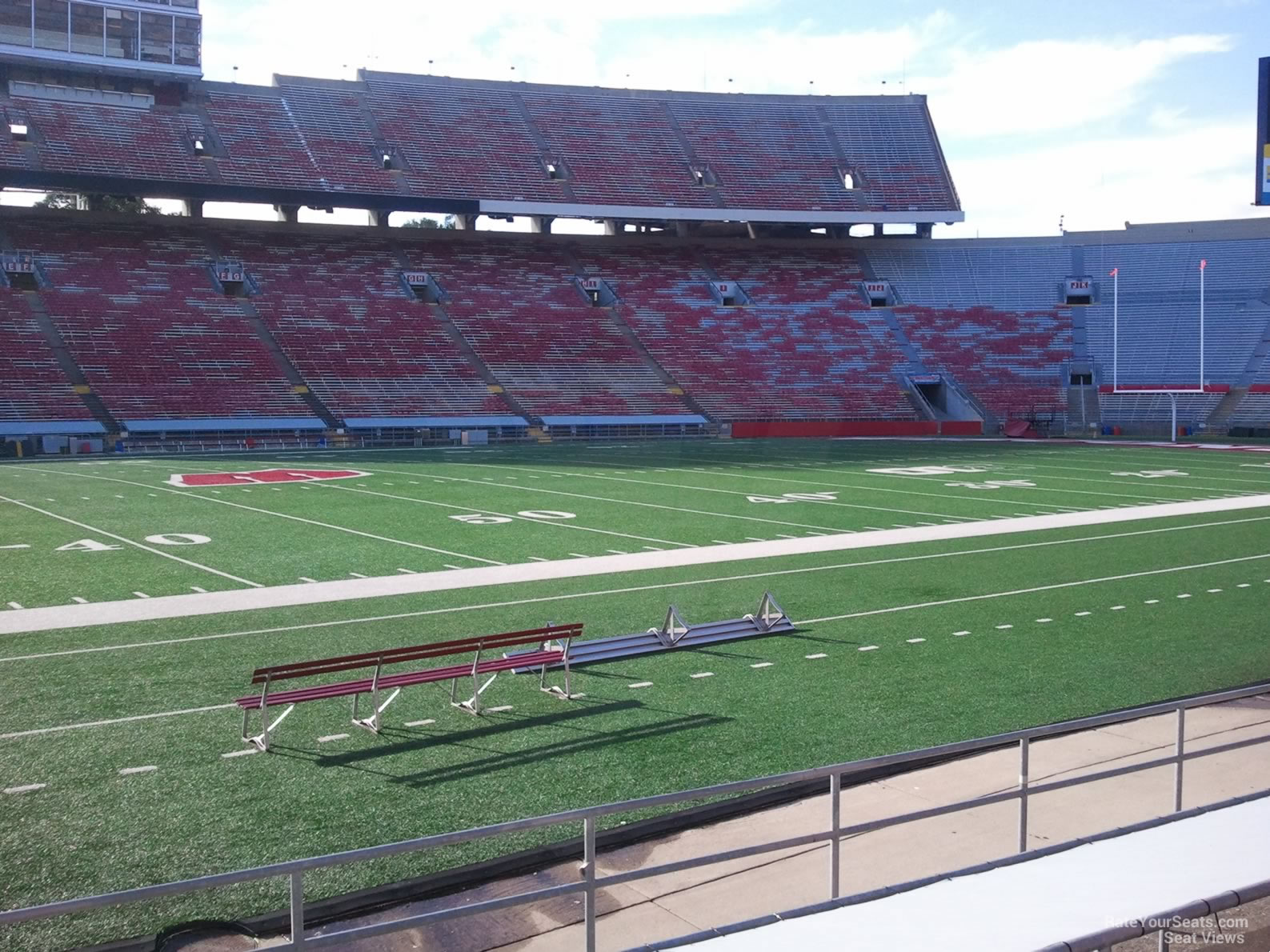 section u, row 10 seat view  for football - camp randall stadium