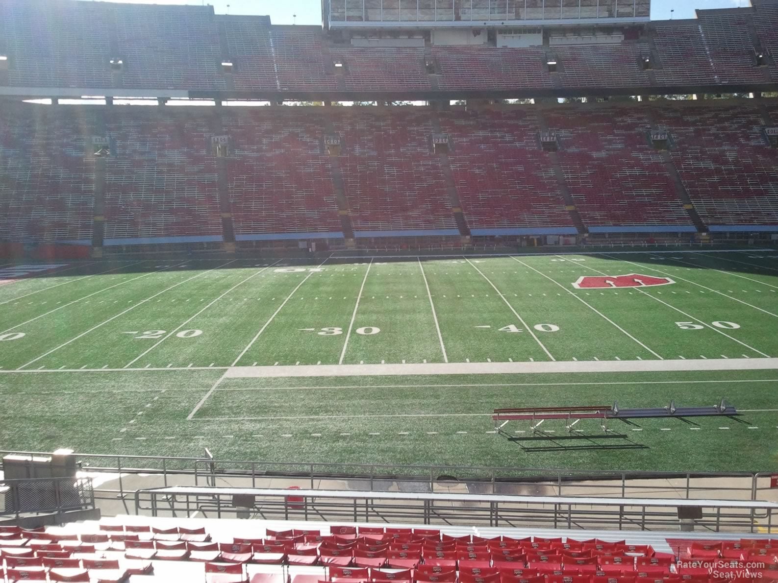 section u, row 30 seat view  for football - camp randall stadium