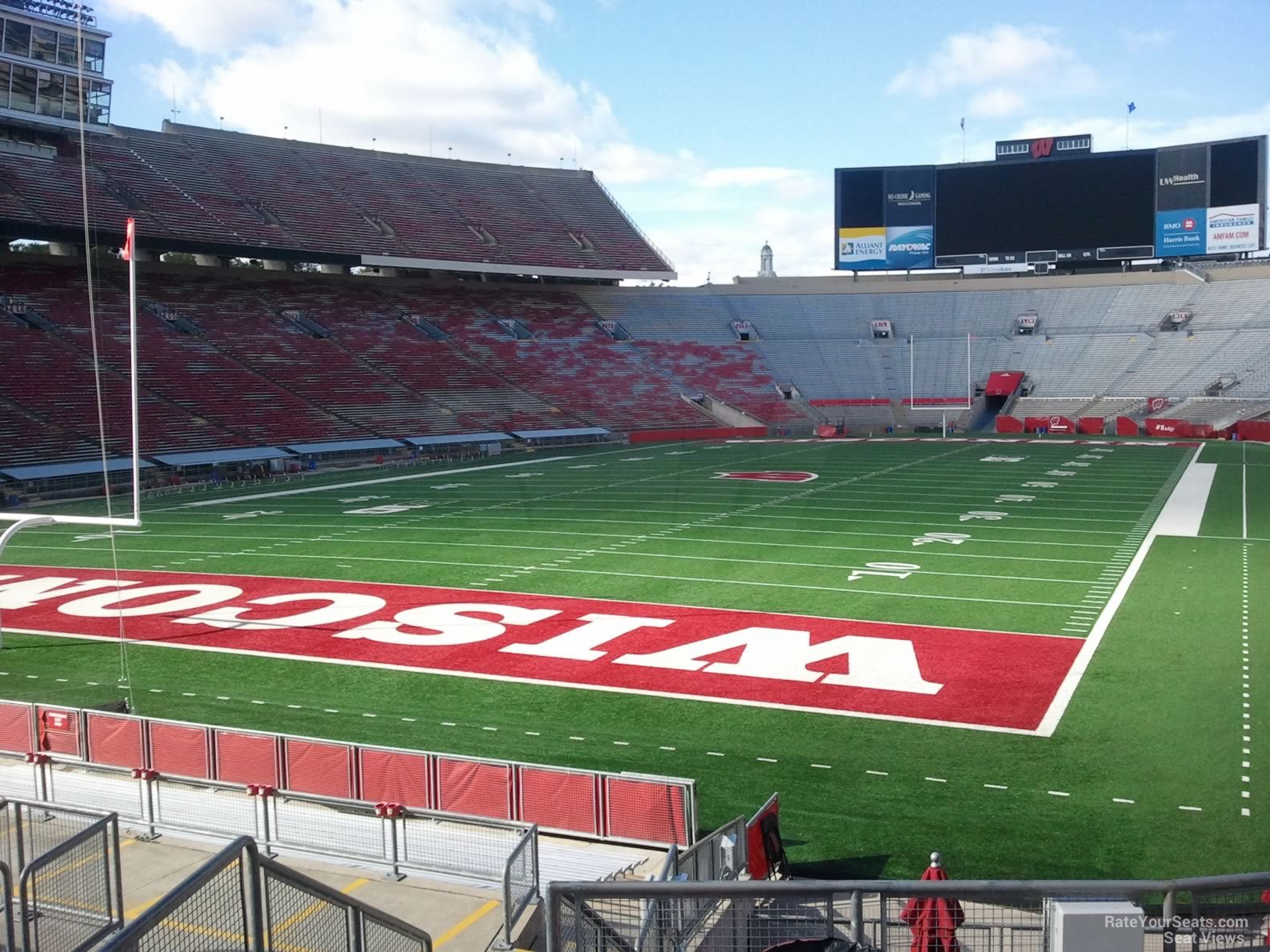 section y2, row 24 seat view  - camp randall stadium